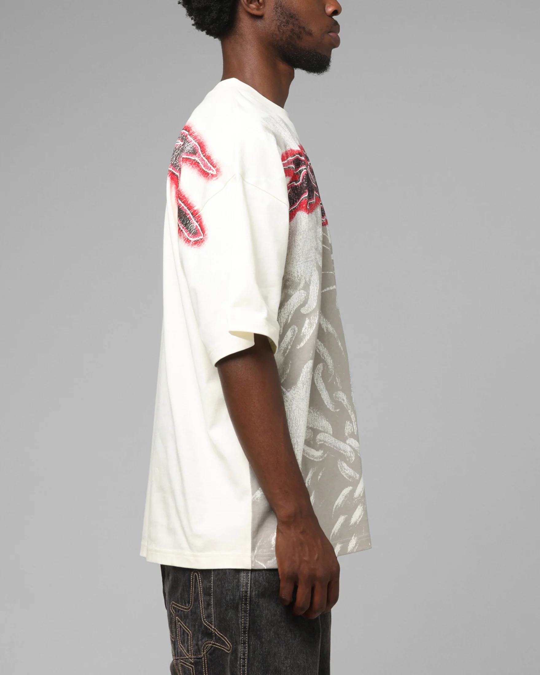 Loiter Airbrush Panther T-Shirt White - Image 5