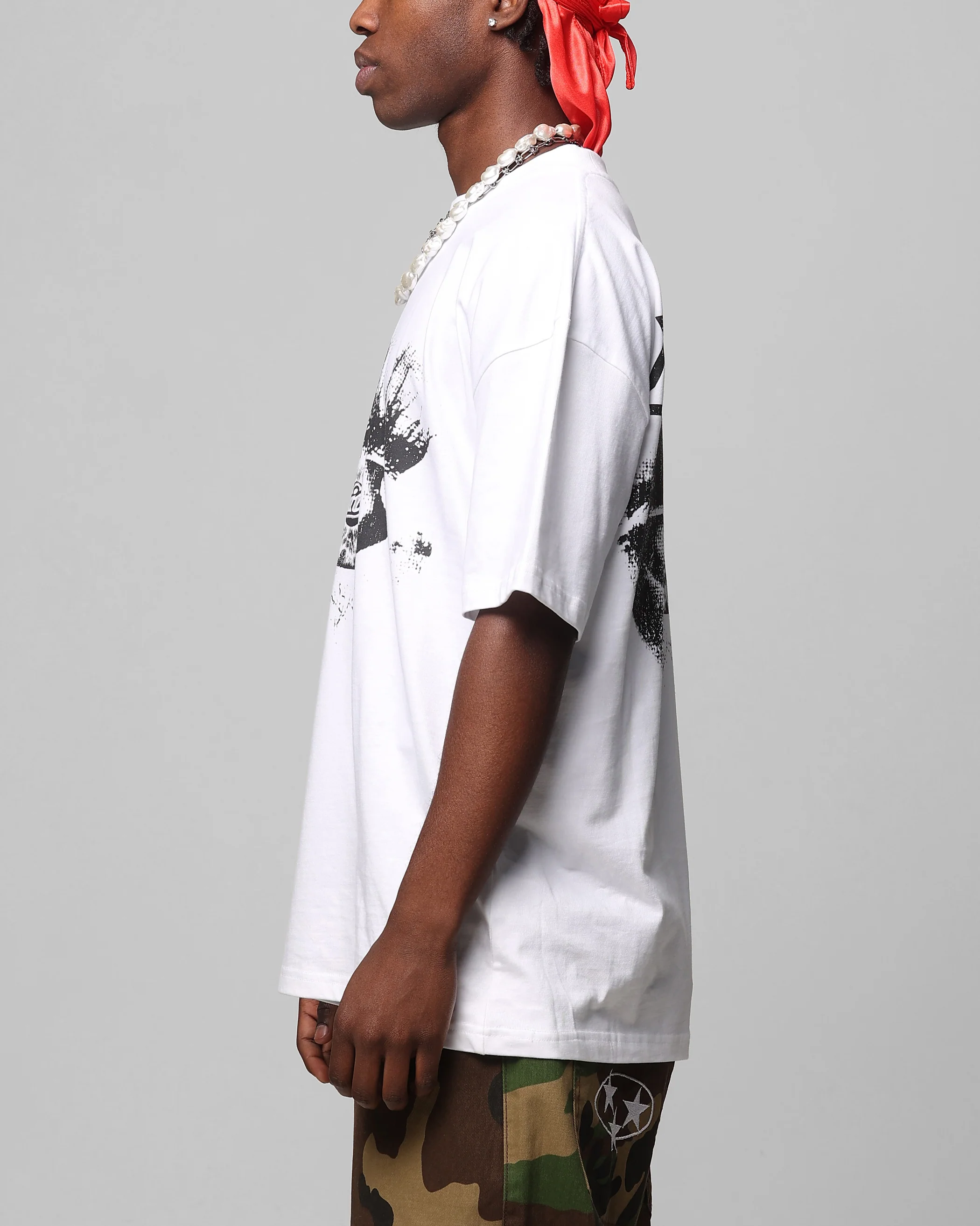 Loiter All Seeing Eye T-Shirt White - Image 6