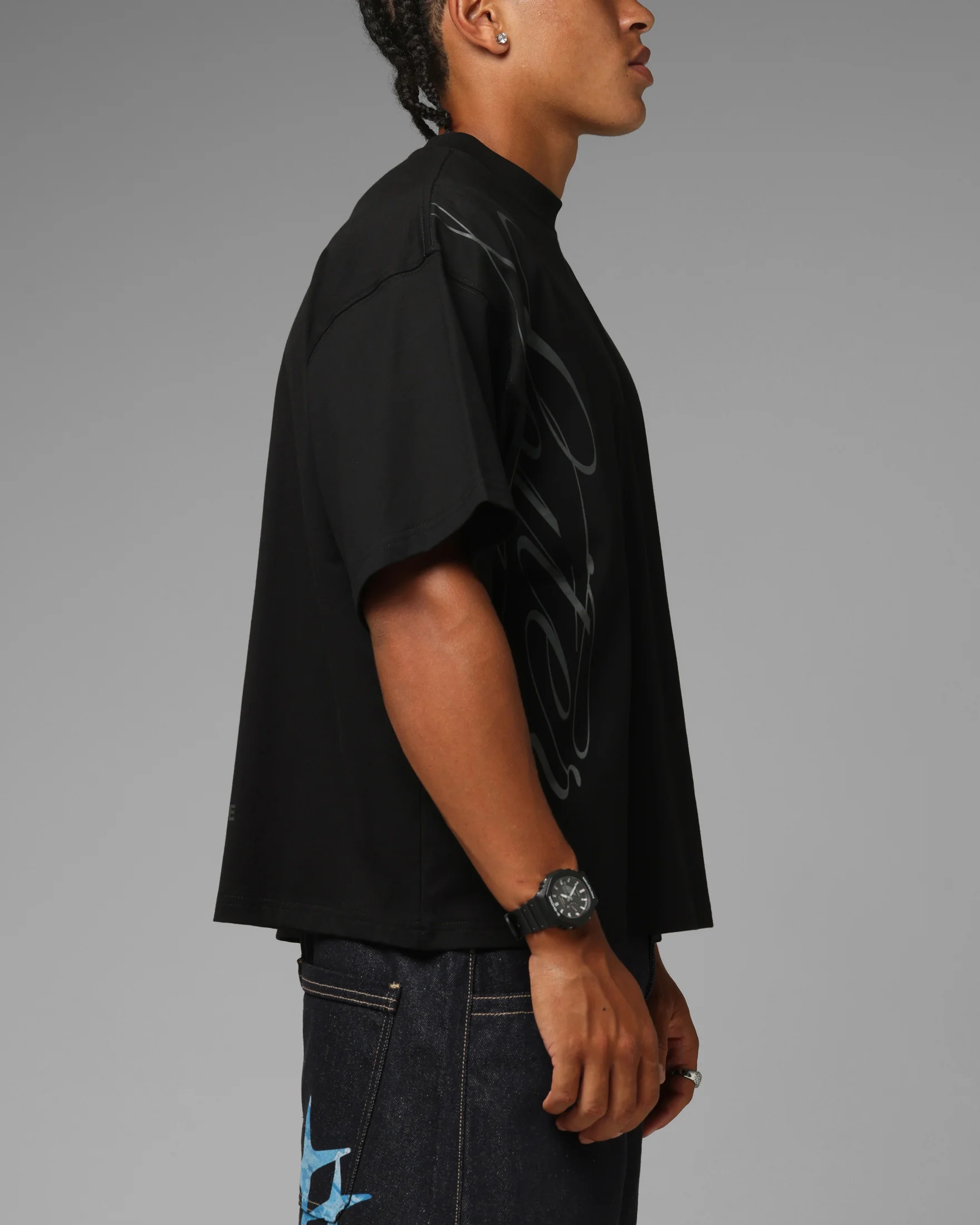 Loiter Apeezy Oversized T-Shirt Black - Image 5