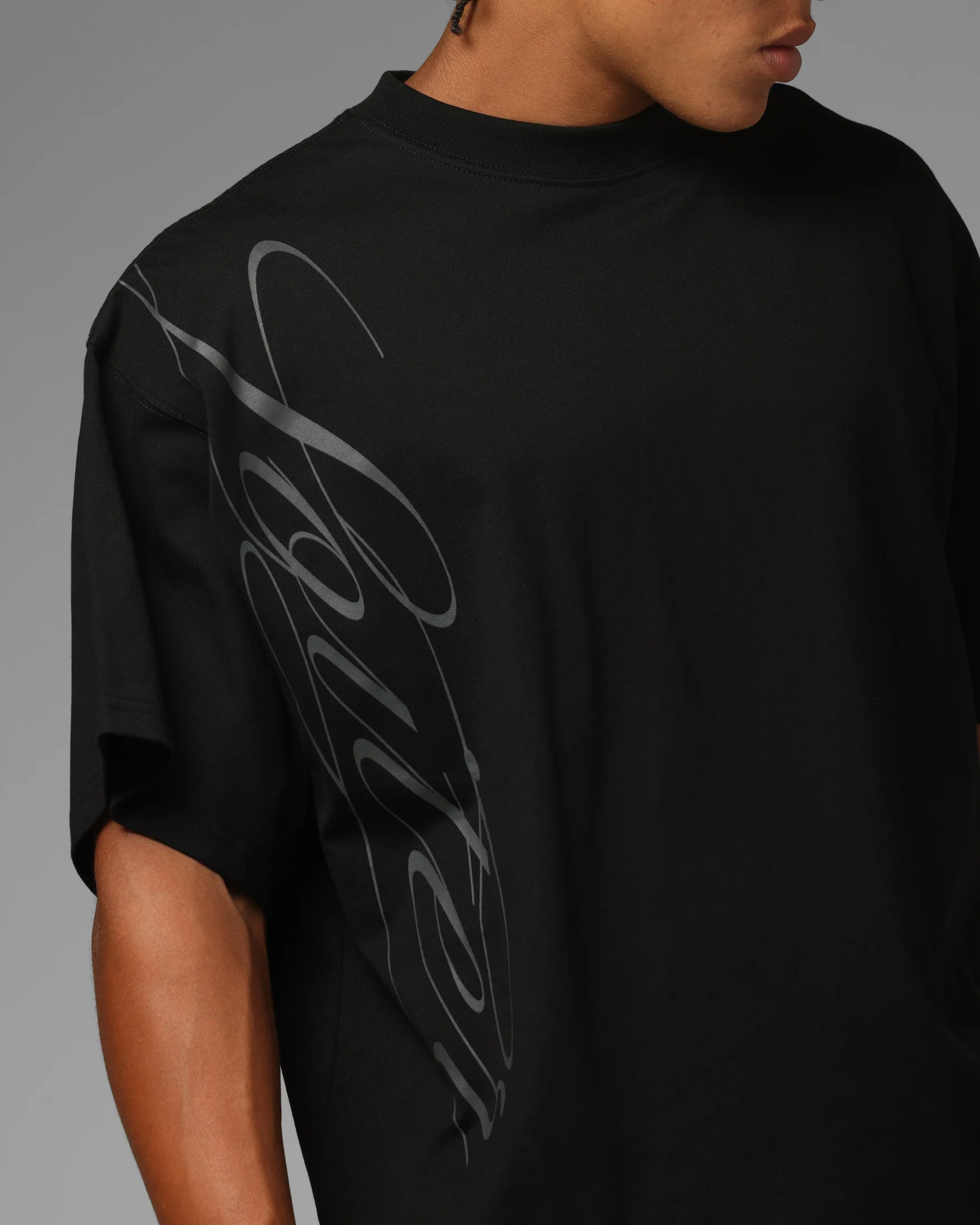 Loiter Apeezy Oversized T-Shirt Black - Image 7