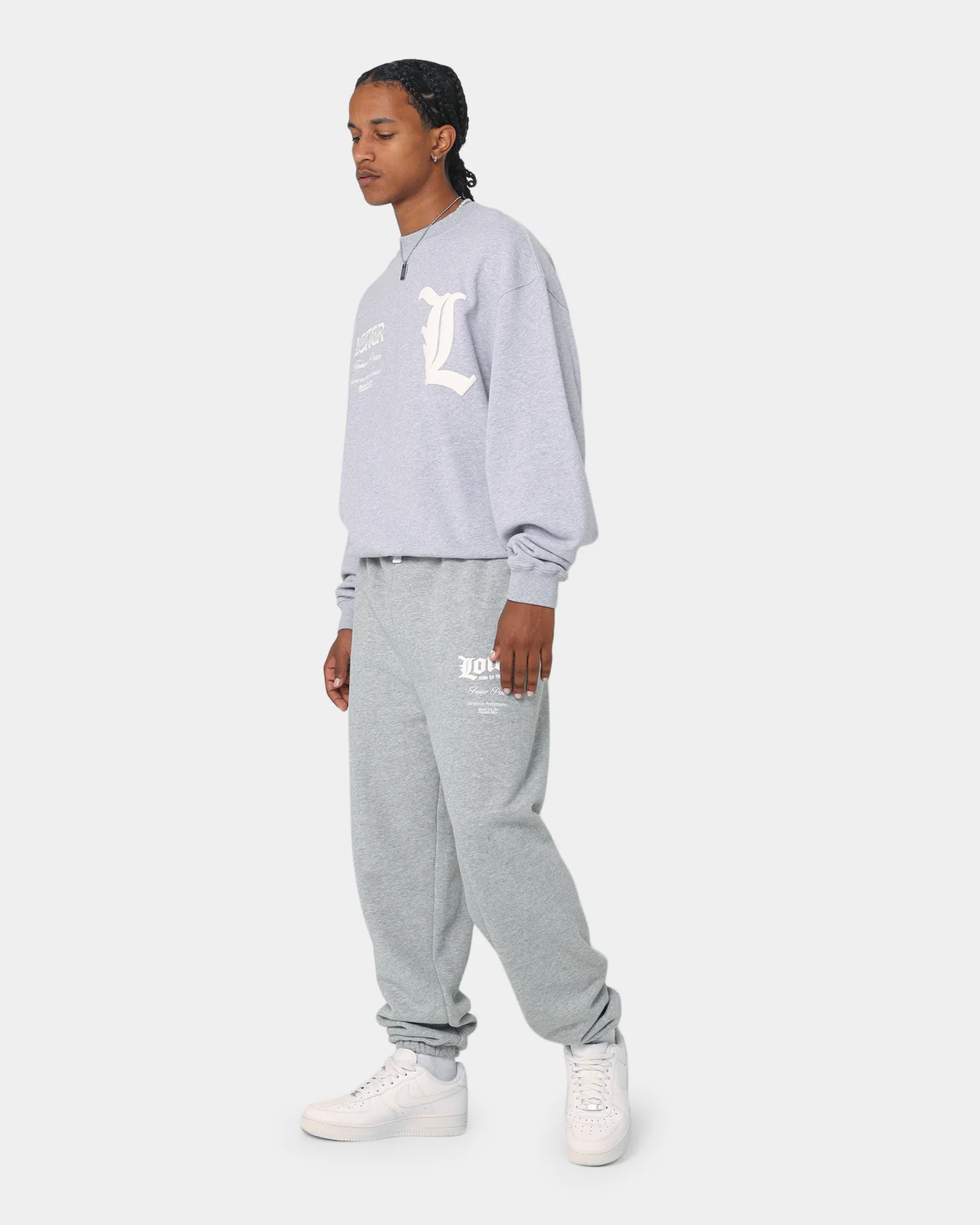Loiter Art Studio Trackpants Grey - Image 3
