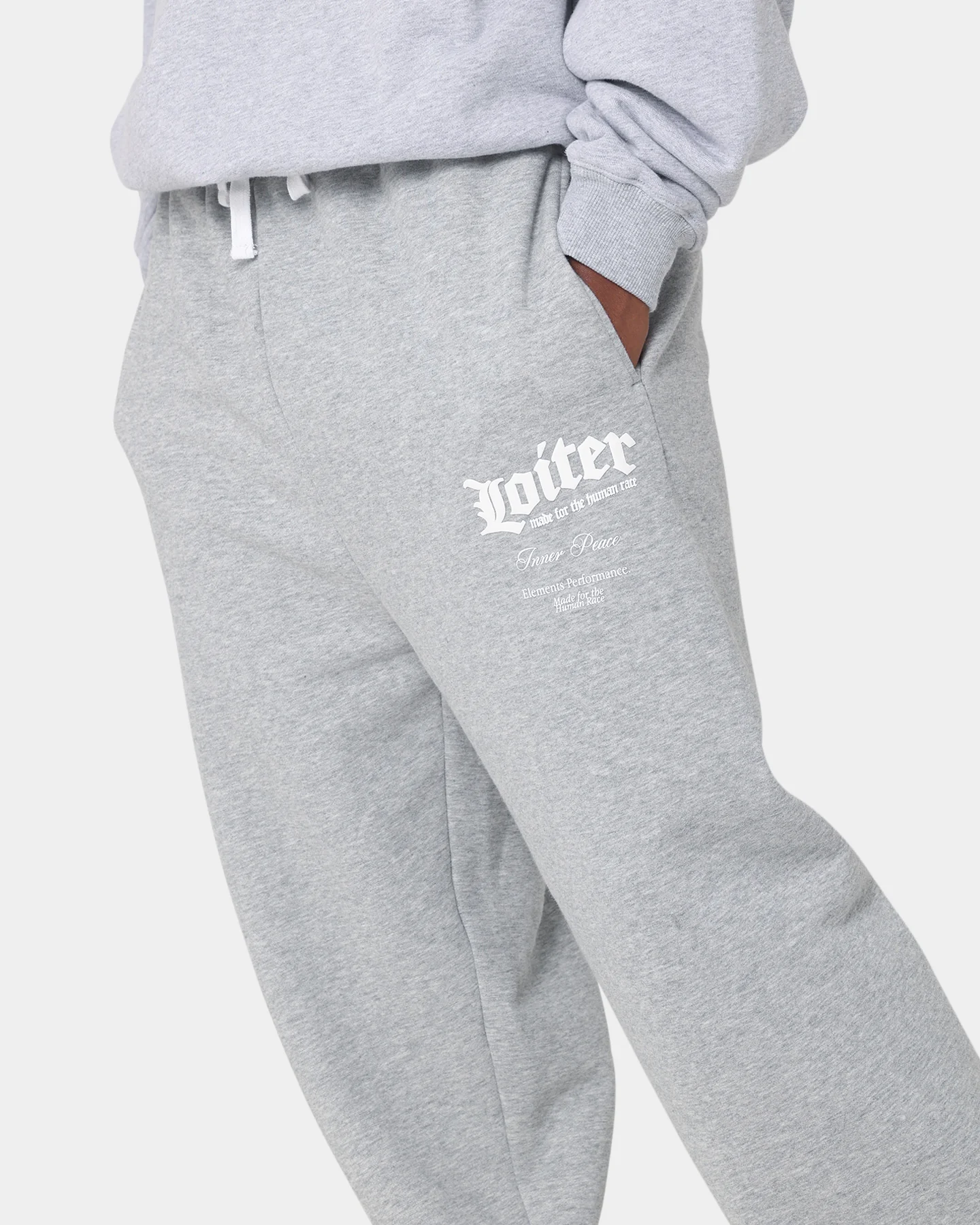 Loiter Art Studio Trackpants Grey - Image 5