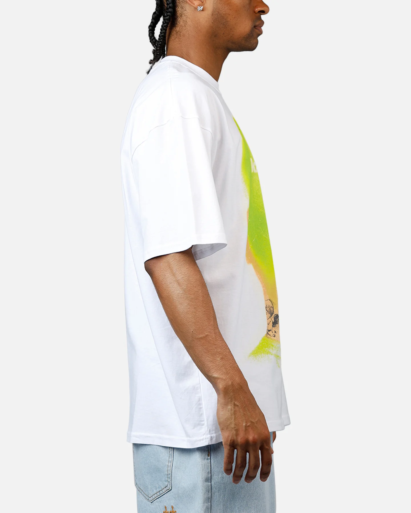 Loiter Backview T-Shirt White - Image 4