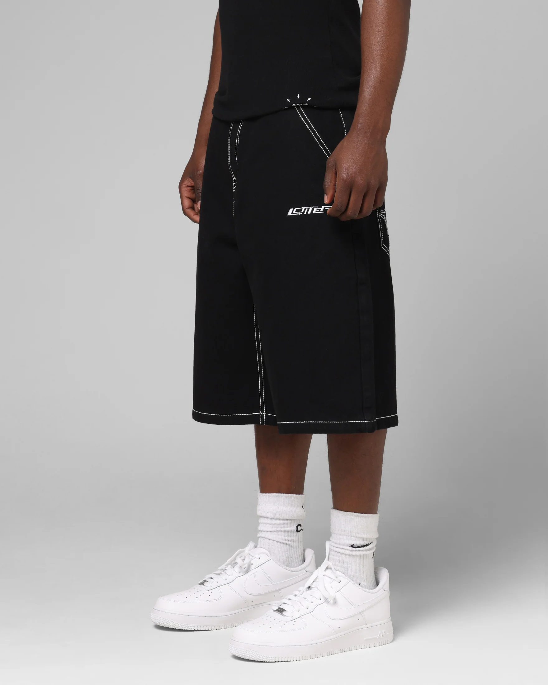 Loiter Biker Jorts Black - Image 6