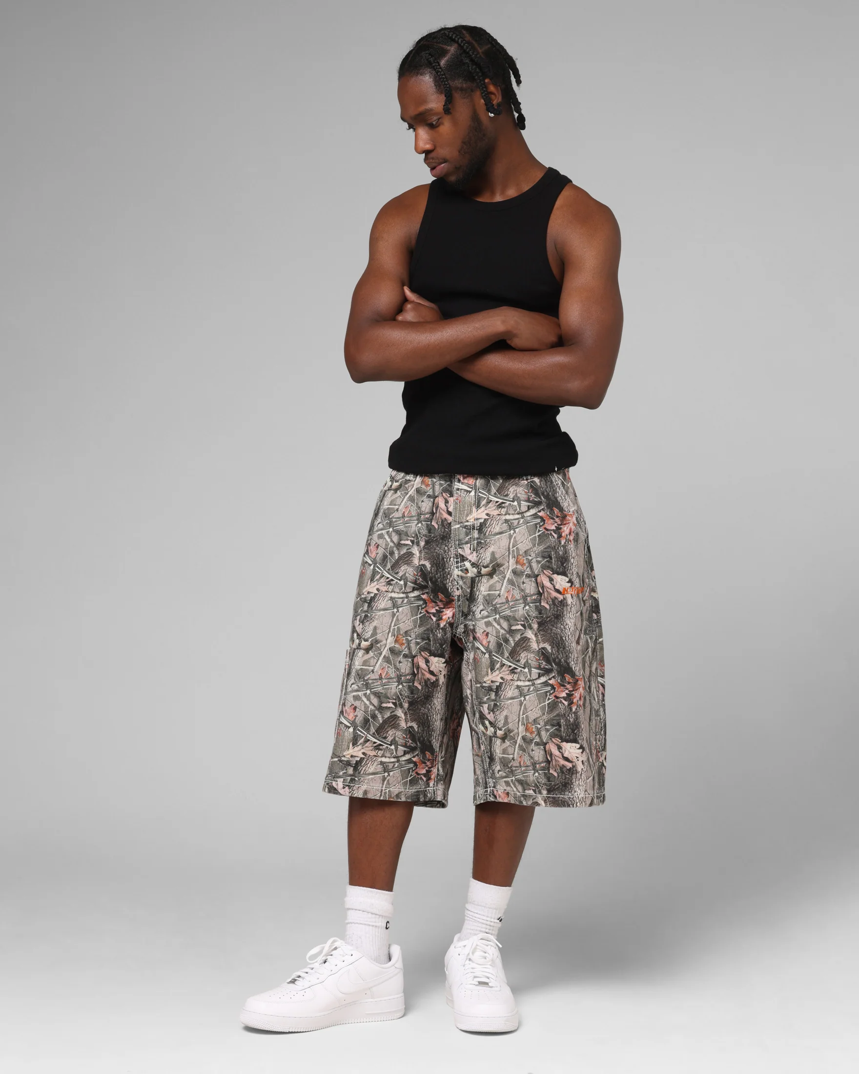 Loiter Biker Jorts Real Tree Camo - Image 2