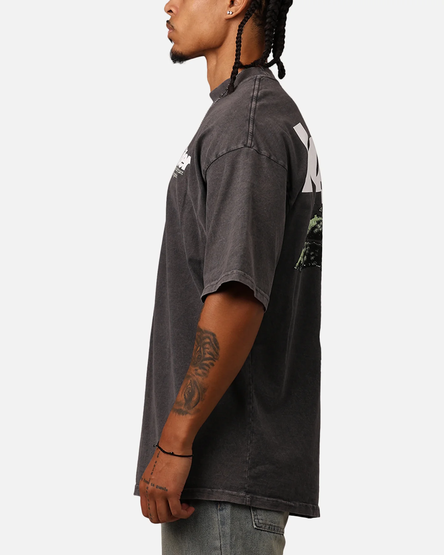 Loiter Bonsai Mock T-Shirt Charcoal - Image 5