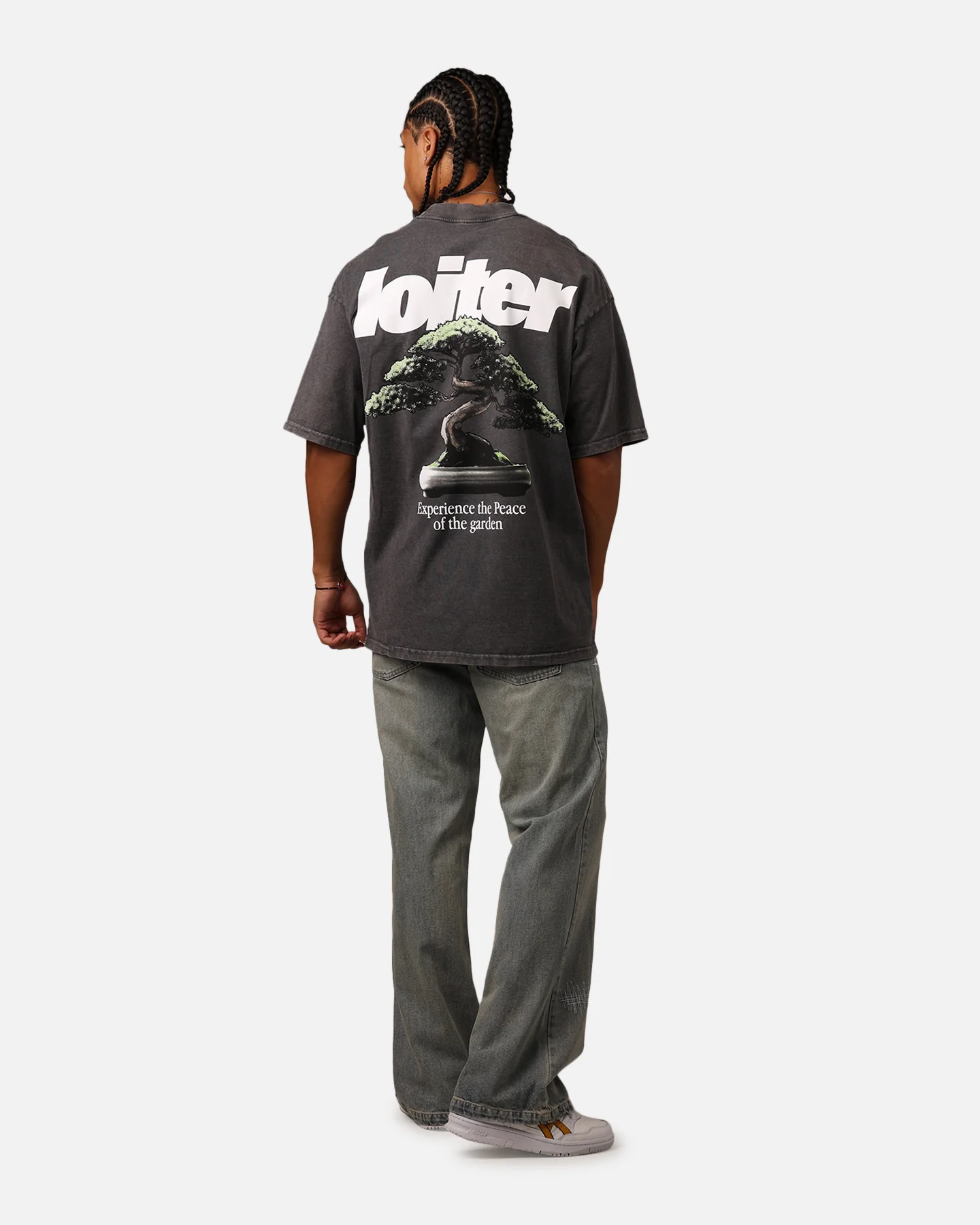 Loiter Bonsai Mock T-Shirt Charcoal - Image 6