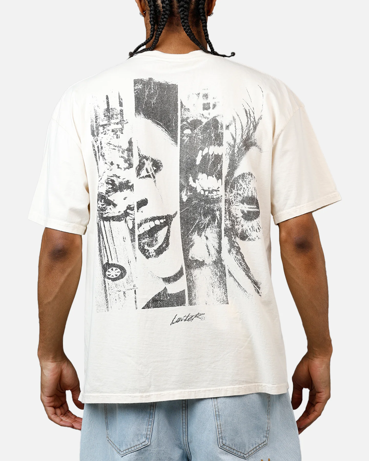 Loiter Born Again T-Shirt Off White - Image 2