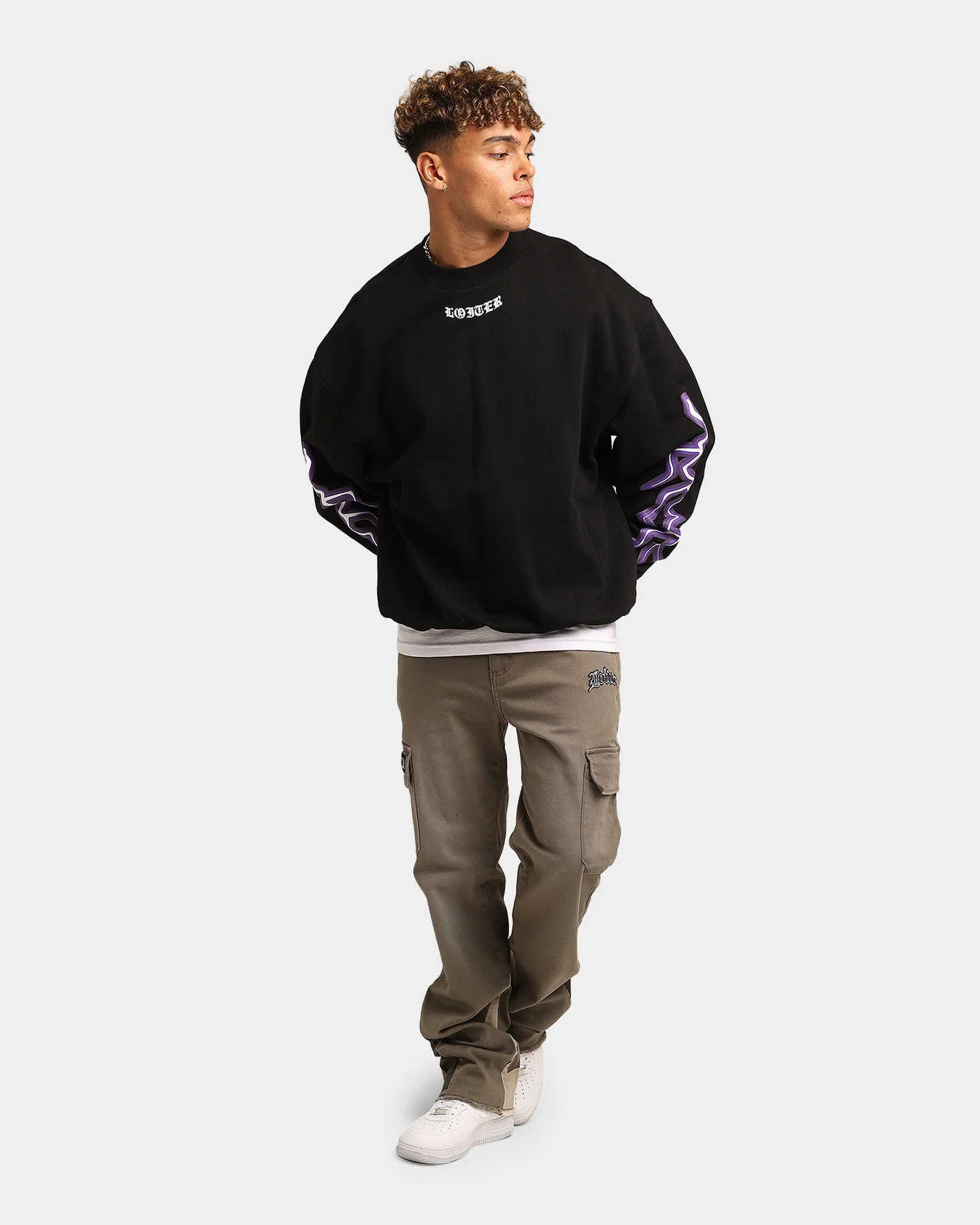 Loiter Born Of Pain Crewneck Black - Image 2