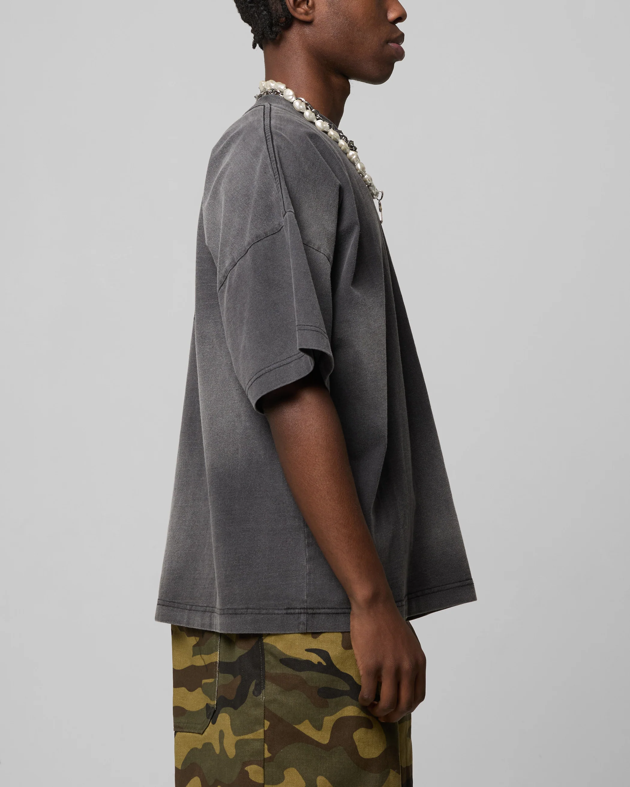 Loiter Celestial T-Shirt Charcoal - Image 6