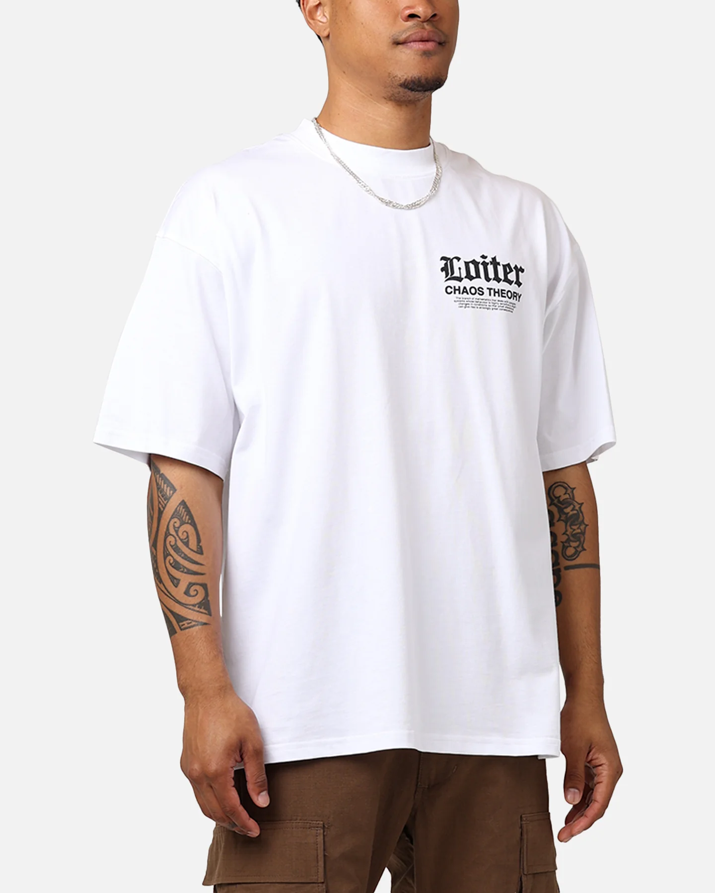Loiter Chaos Theory T-Shirt White - Image 7