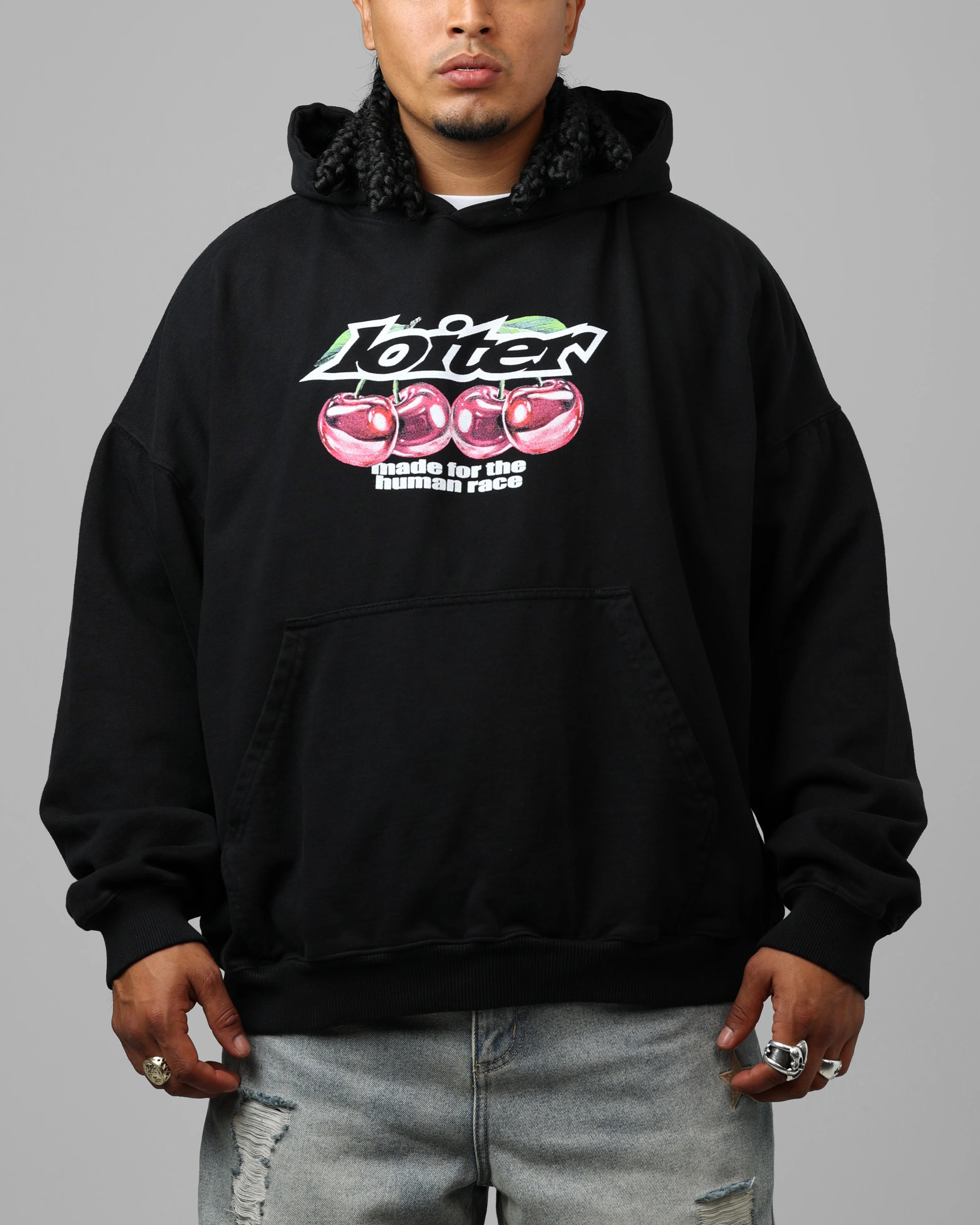 Loiter Cherry Pick Hoodie Black - Image 2