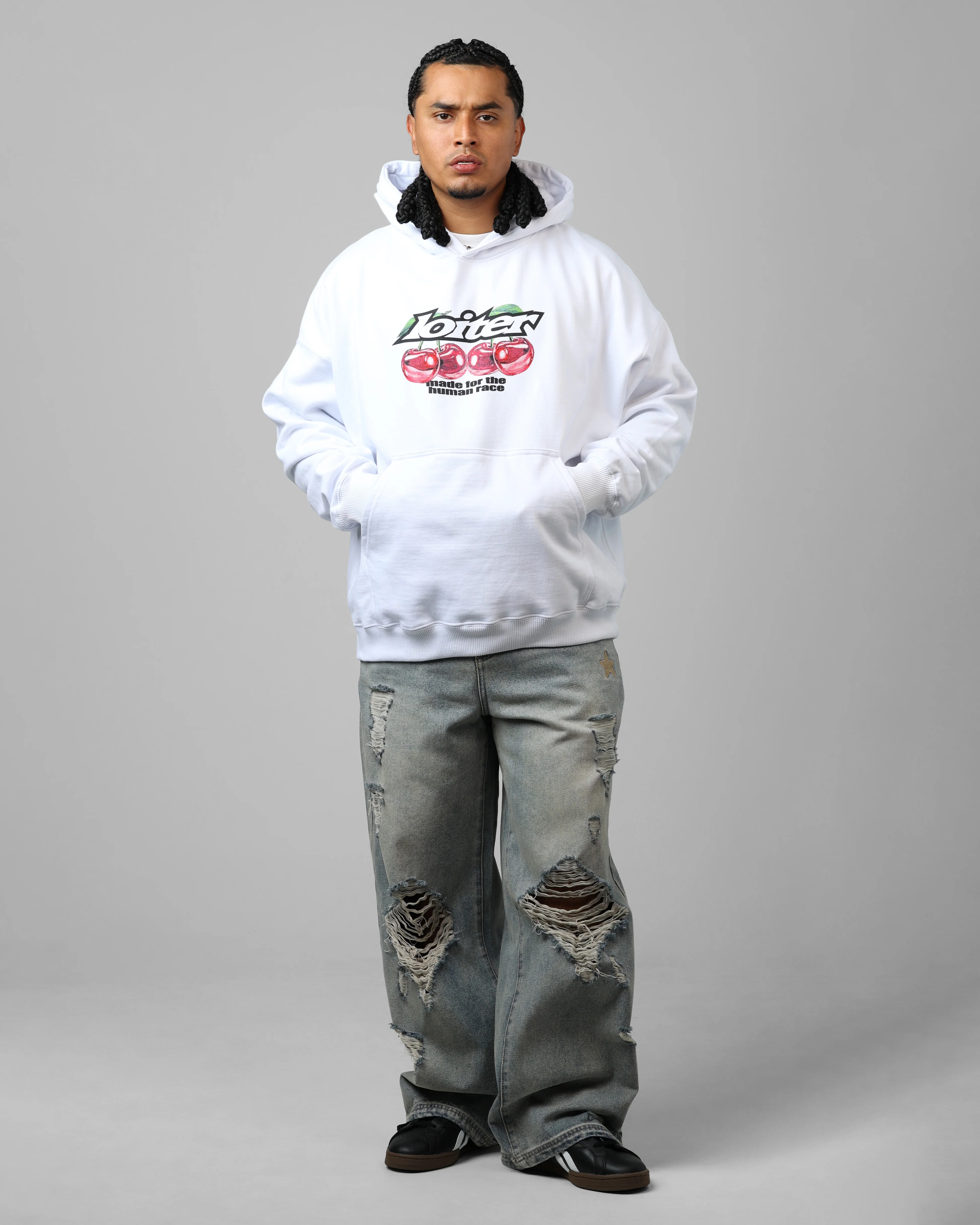 Loiter Cherry Pick Hoodie White - Image 3
