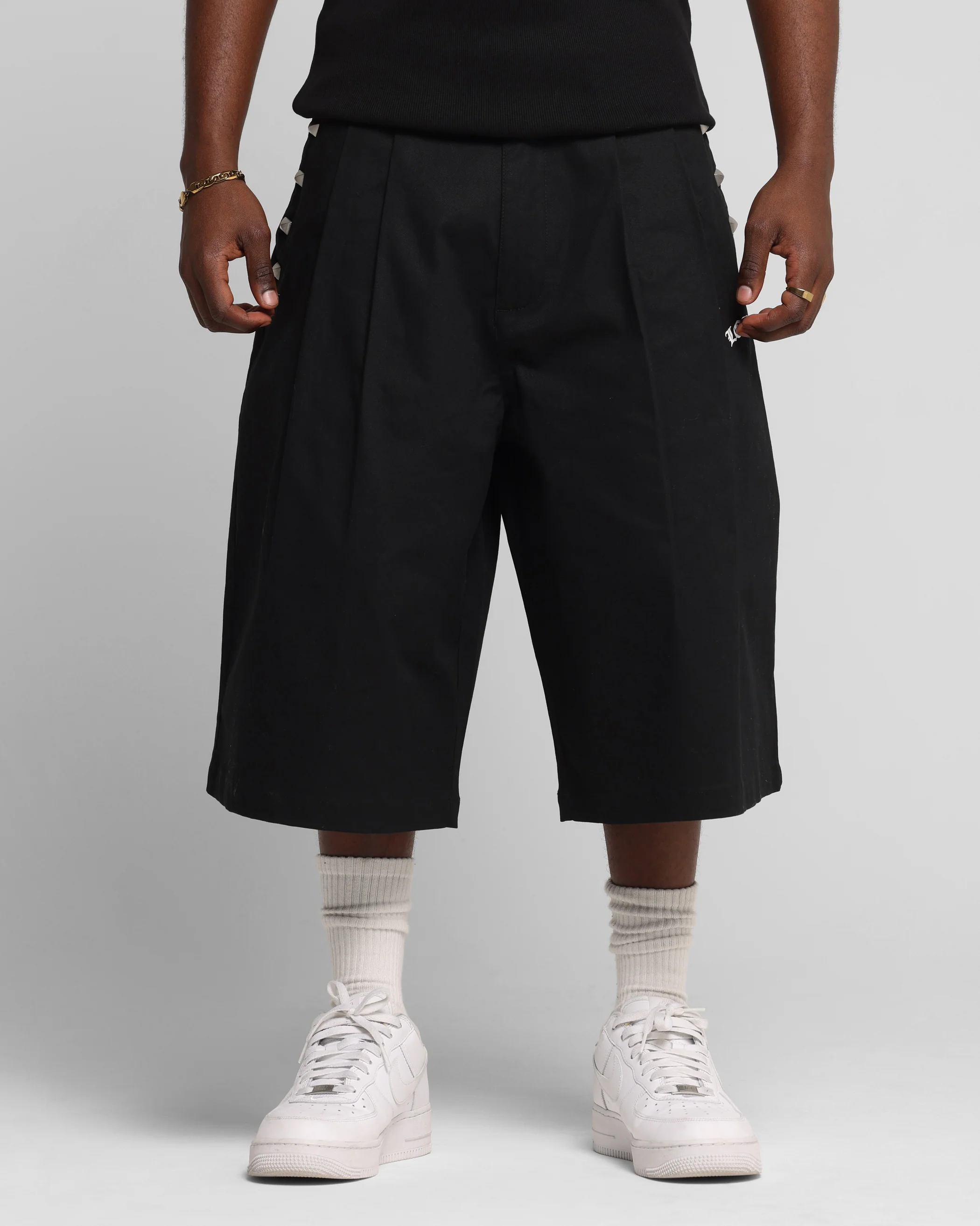 Loiter Chopper Baggy Shorts Black - Image 6