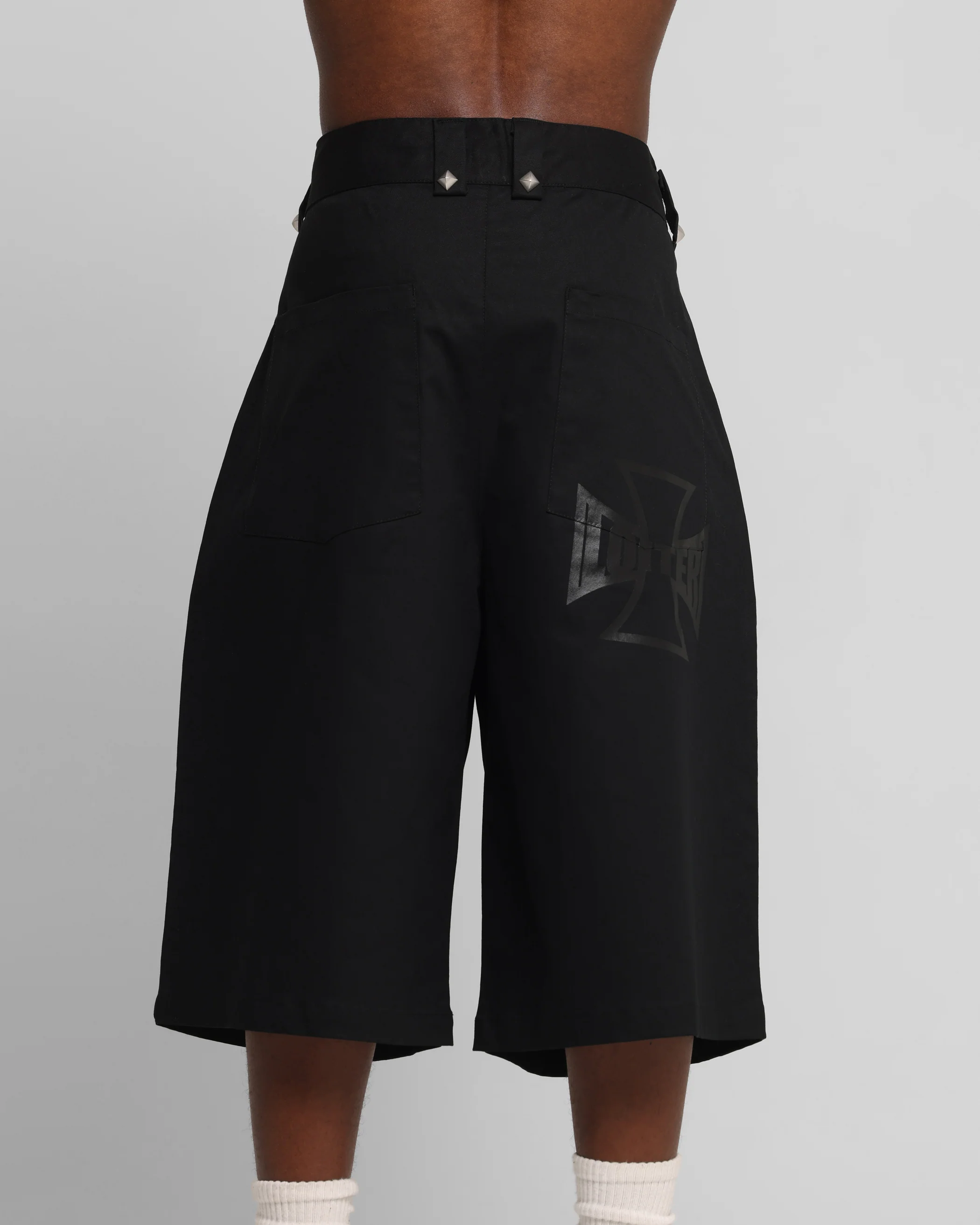 Loiter Chopper Baggy Shorts Black - Image 8