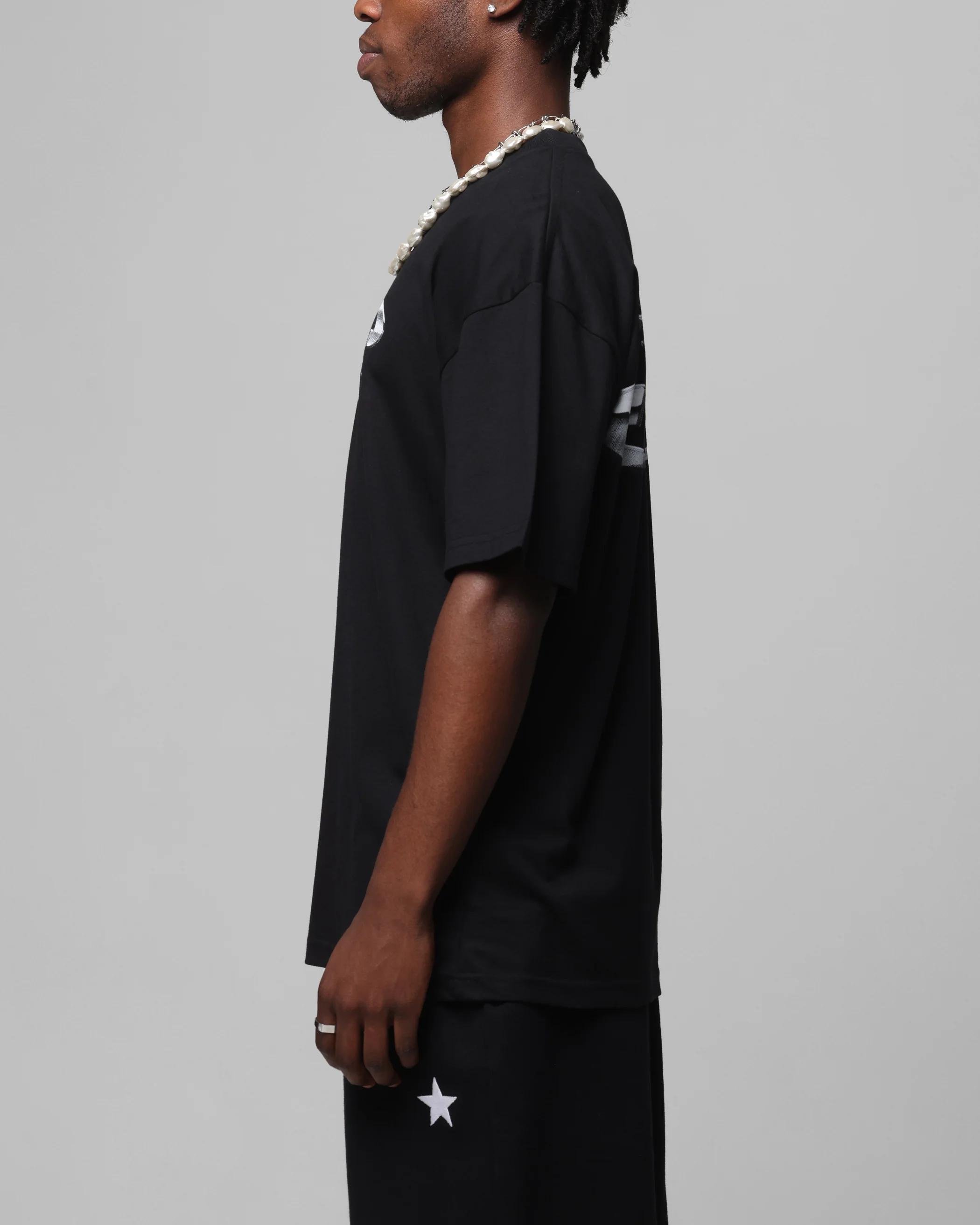 Loiter Chrome Logo T-Shirt Black - Image 6