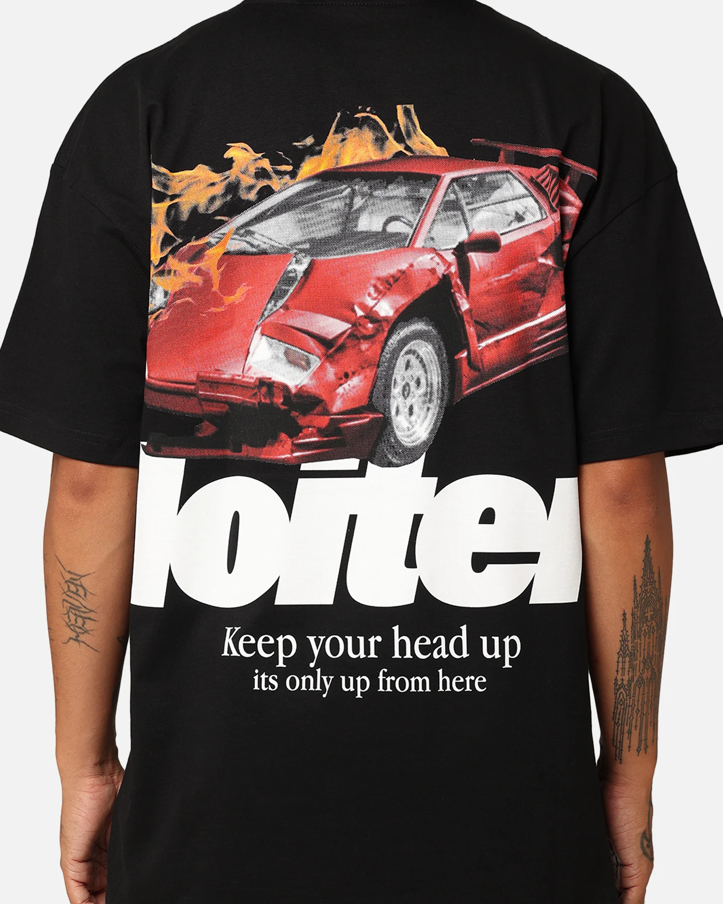 Loiter Collision T-Shirt Black - Image 5