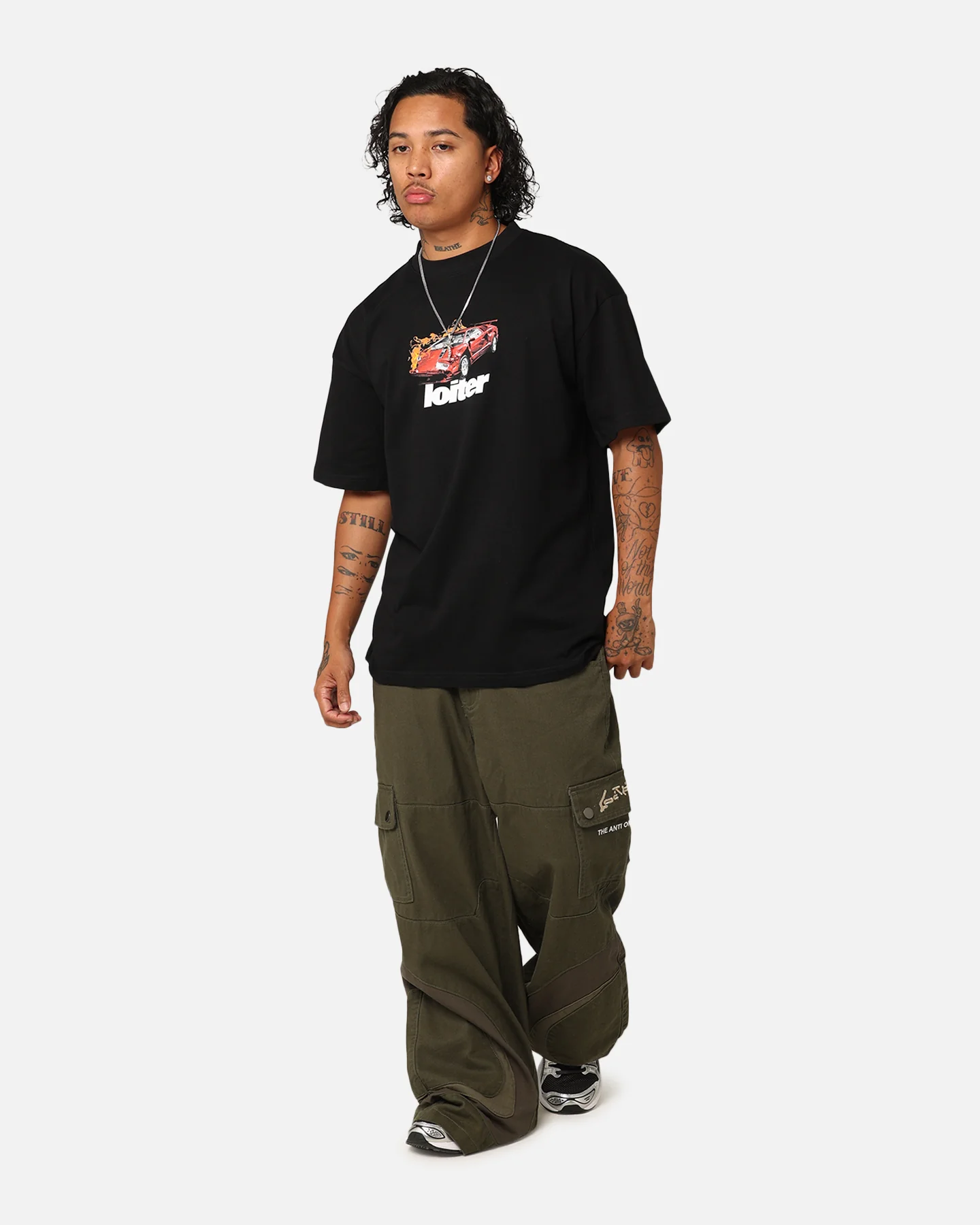 Loiter Collision T-Shirt Black - Image 8