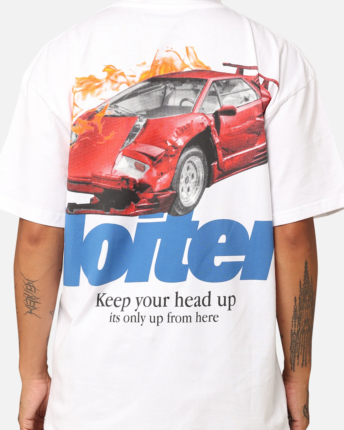 Loiter Collision T-Shirt White - Image 5