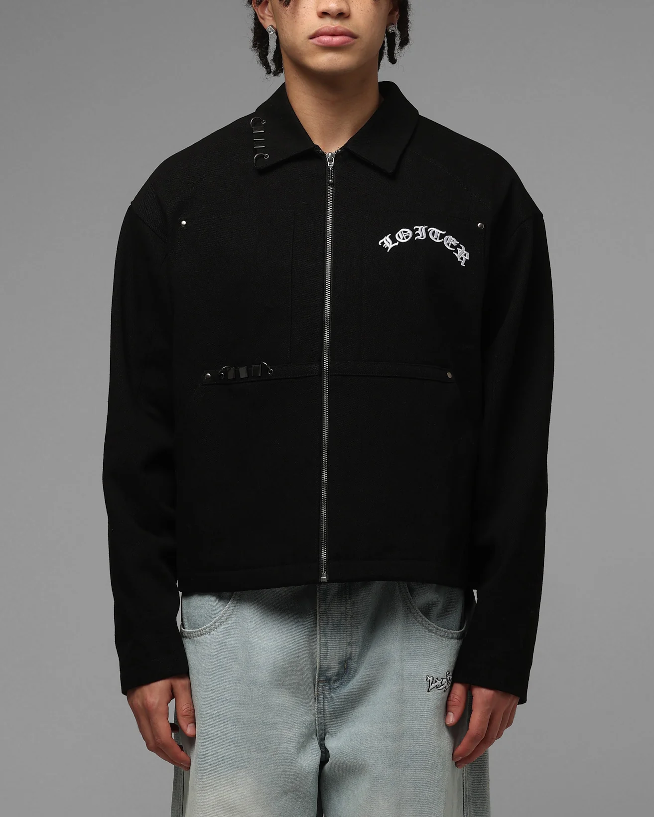 Loiter Compound Biker Jacket Black