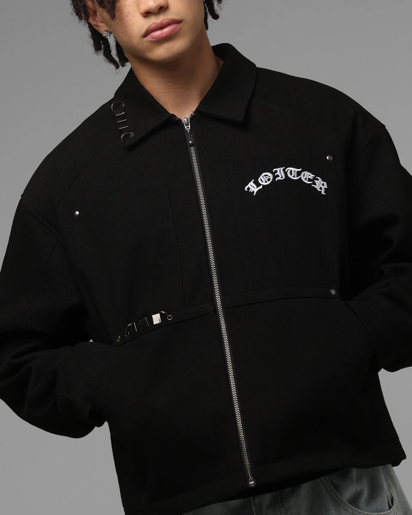 Loiter Compound Biker Jacket Black - Image 6