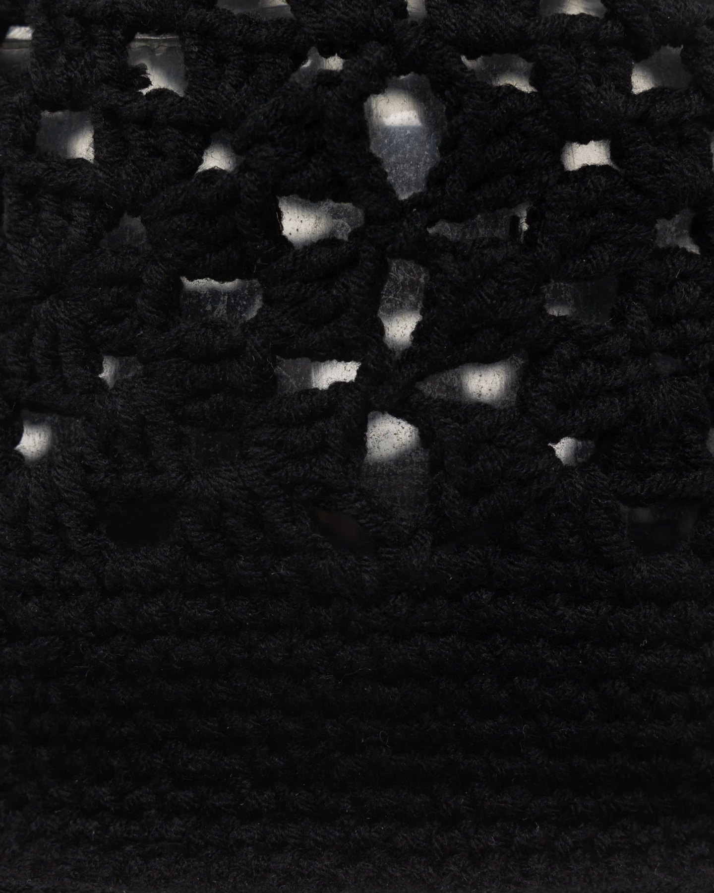 Loiter Crochet Bucket Hat Black - Image 5