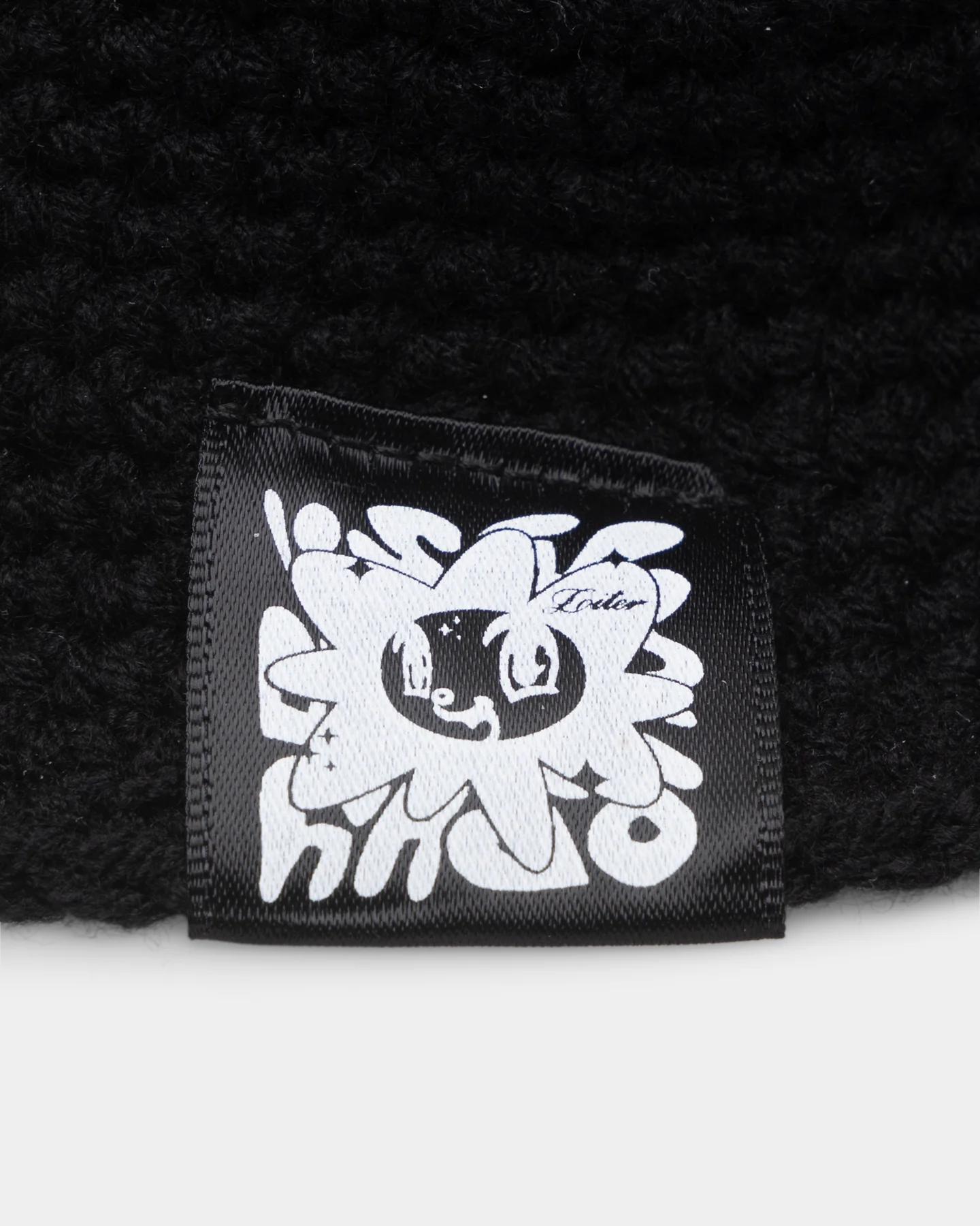 Loiter Crochet Bucket Hat Black - Image 6