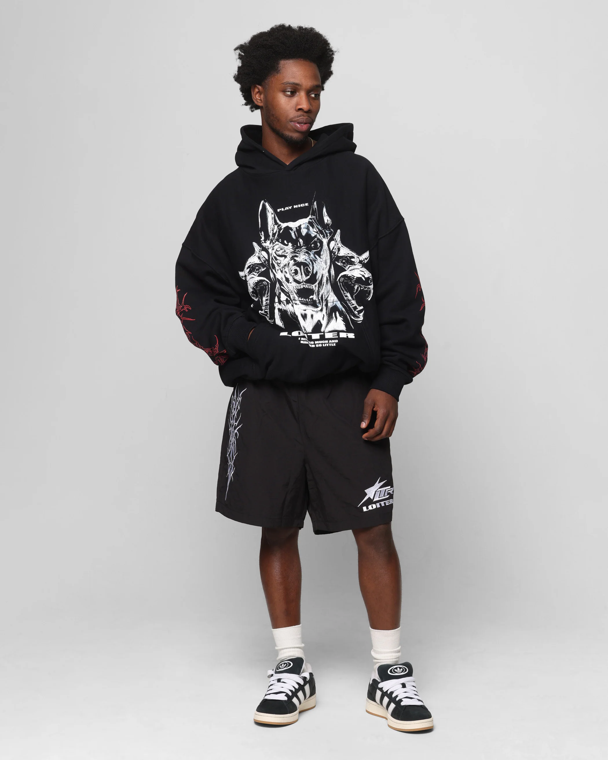 Loiter Cyber Beach Shorts Black - Image 2