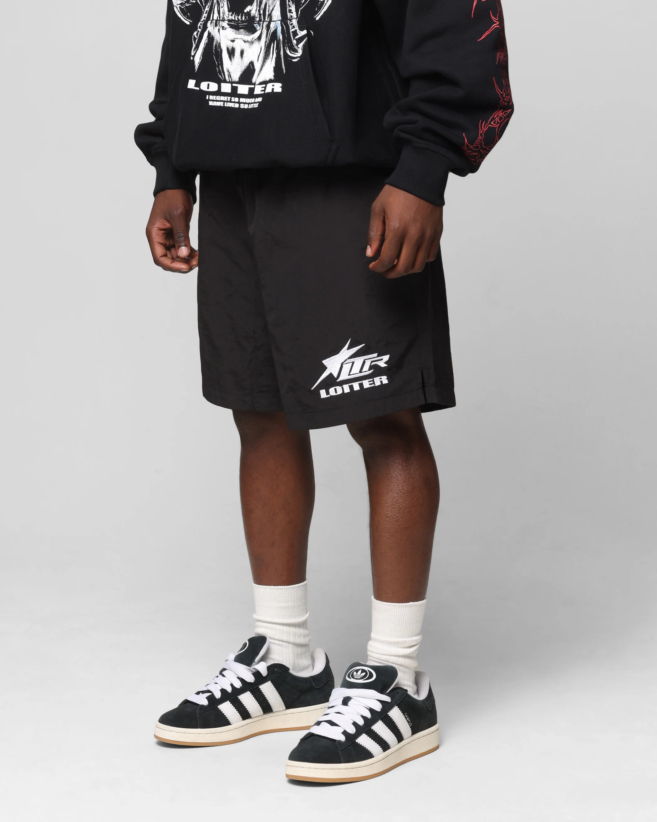 Loiter Cyber Beach Shorts Black - Image 6