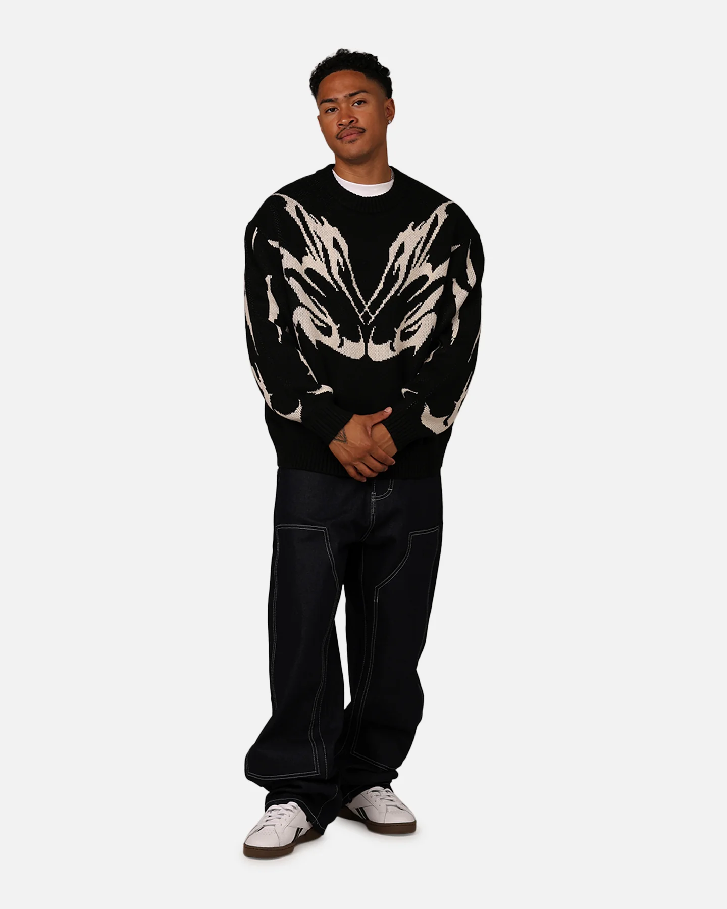 Loiter Cyber Knit Sweater Black - Image 3