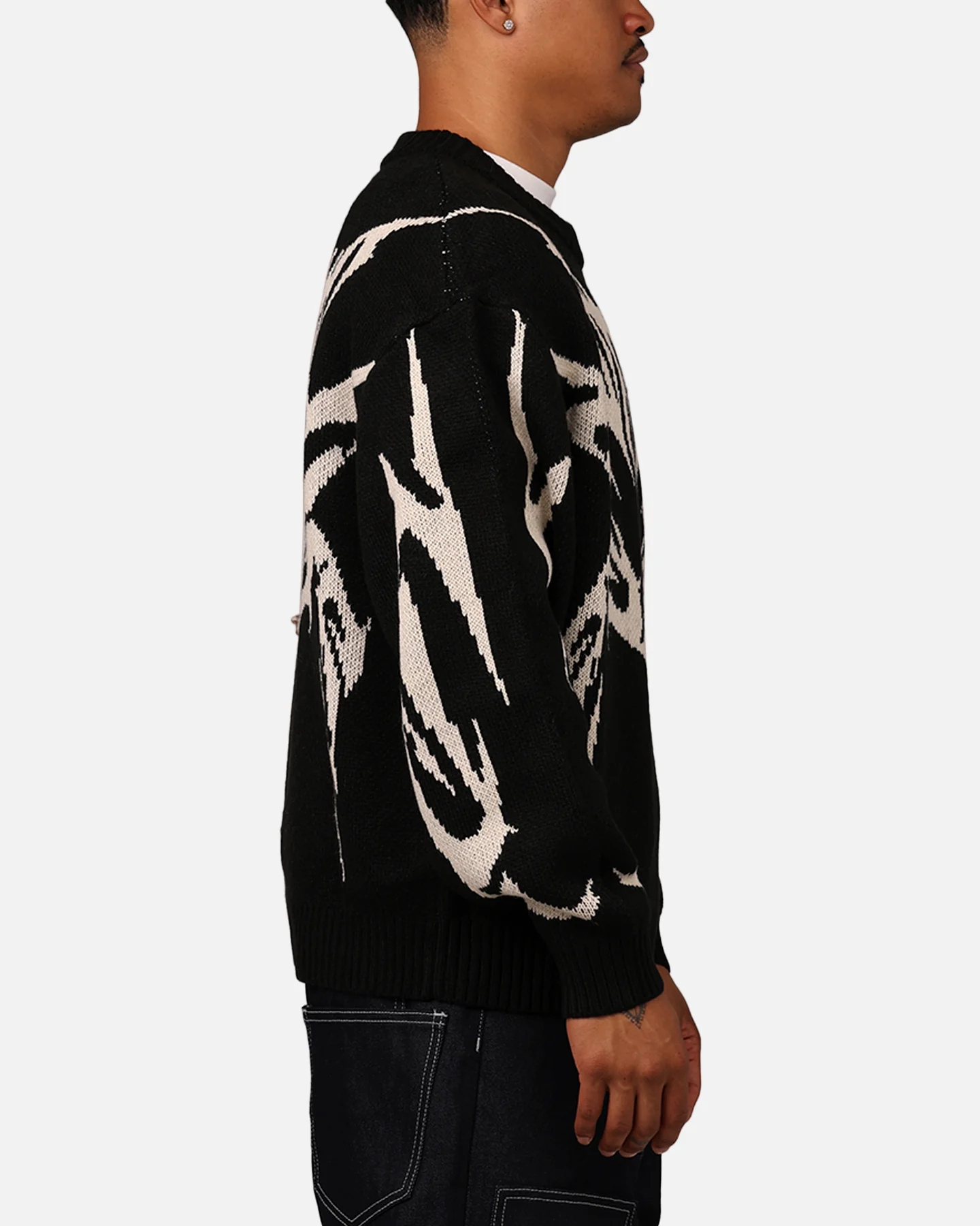 Loiter Cyber Knit Sweater Black - Image 4