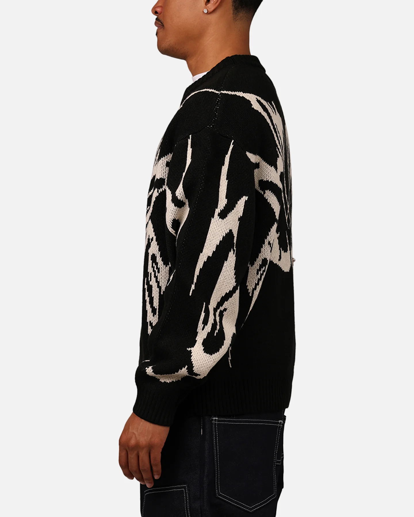Loiter Cyber Knit Sweater Black - Image 5