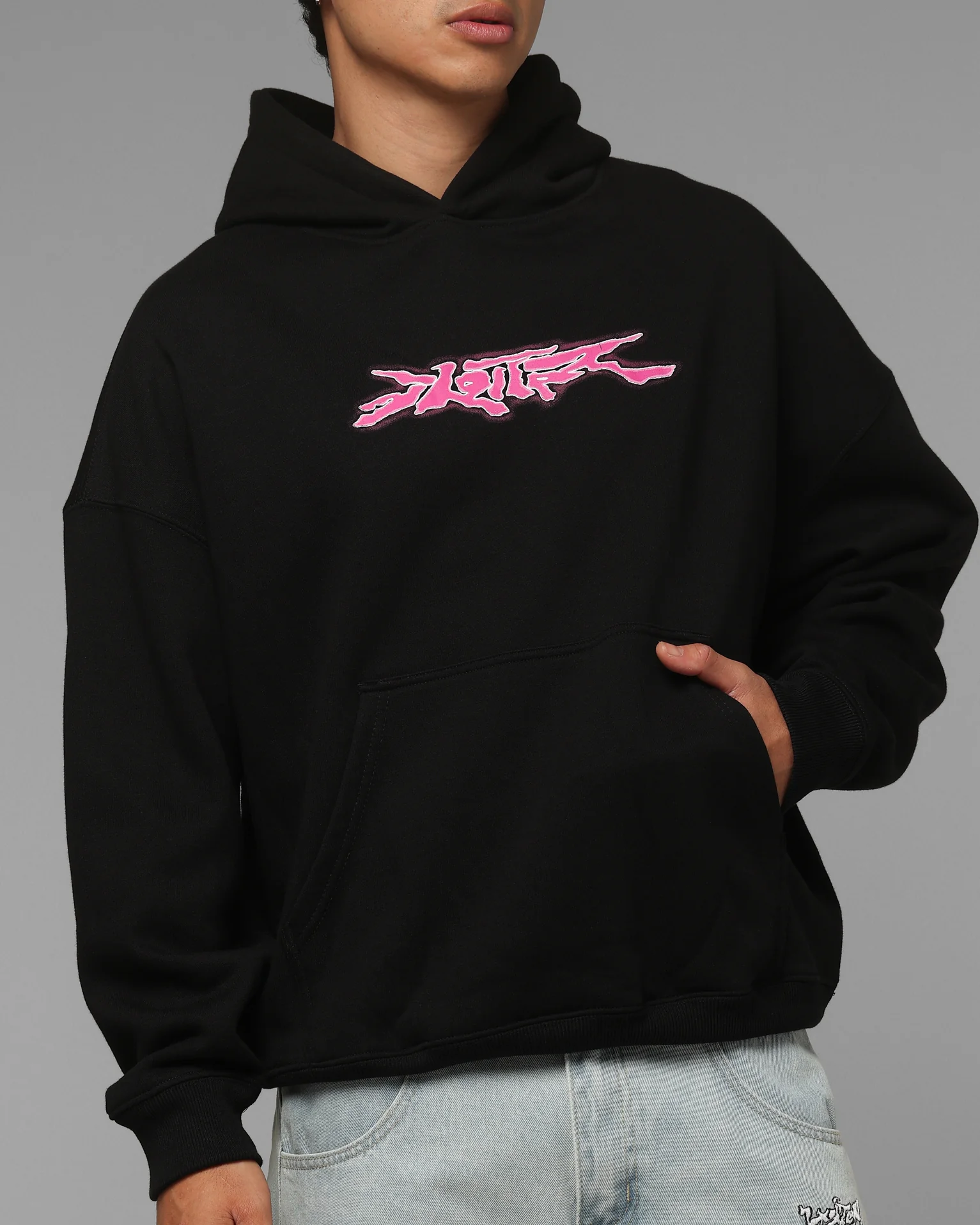 Loiter Cyber Logo Hoodie Black - Image 8