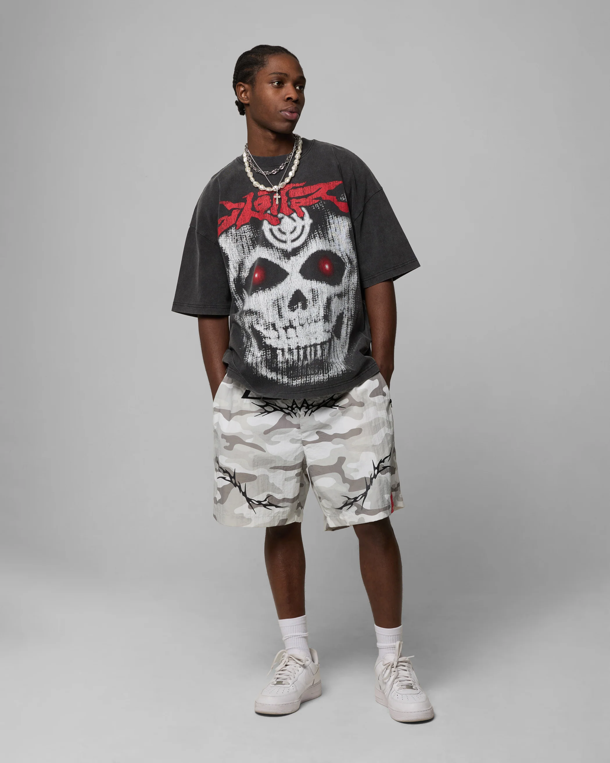 Loiter Cyber Walk Shorts Snow Camo - Image 2