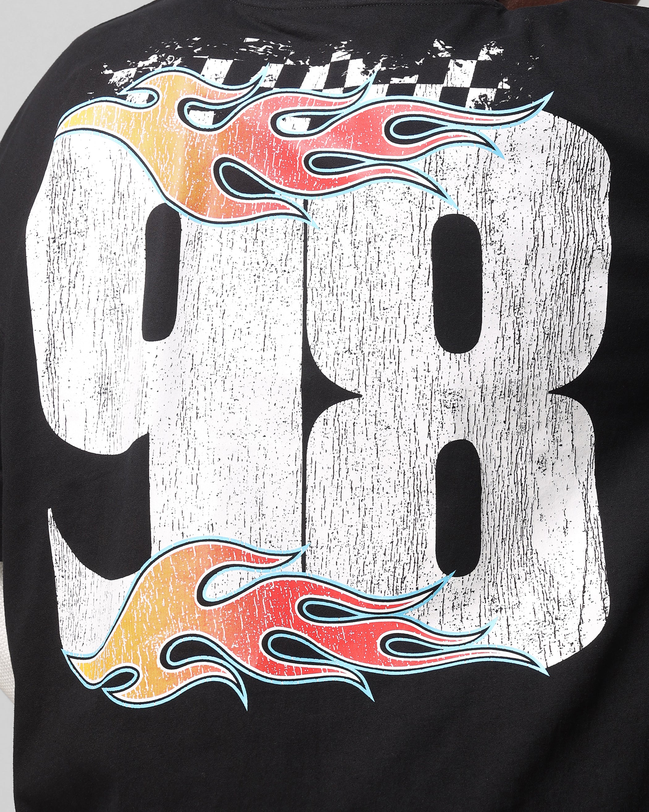 Loiter Daytona Layered Long Sleeve T-Shirt Black/White - Image 7