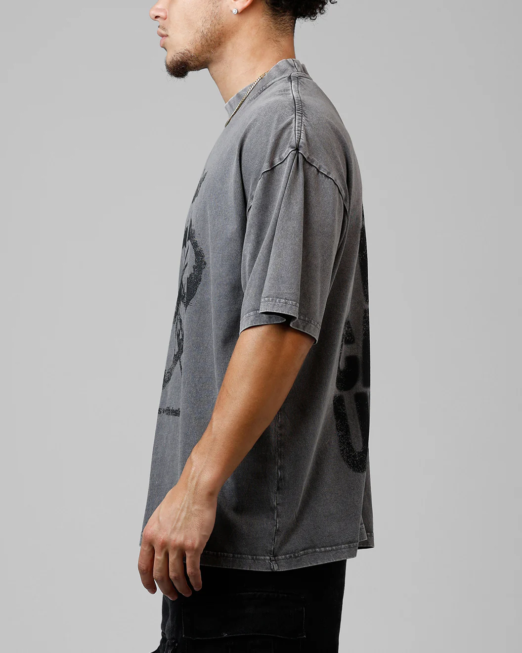 Loiter Desire T-Shirt Washed Charcoal - Image 5