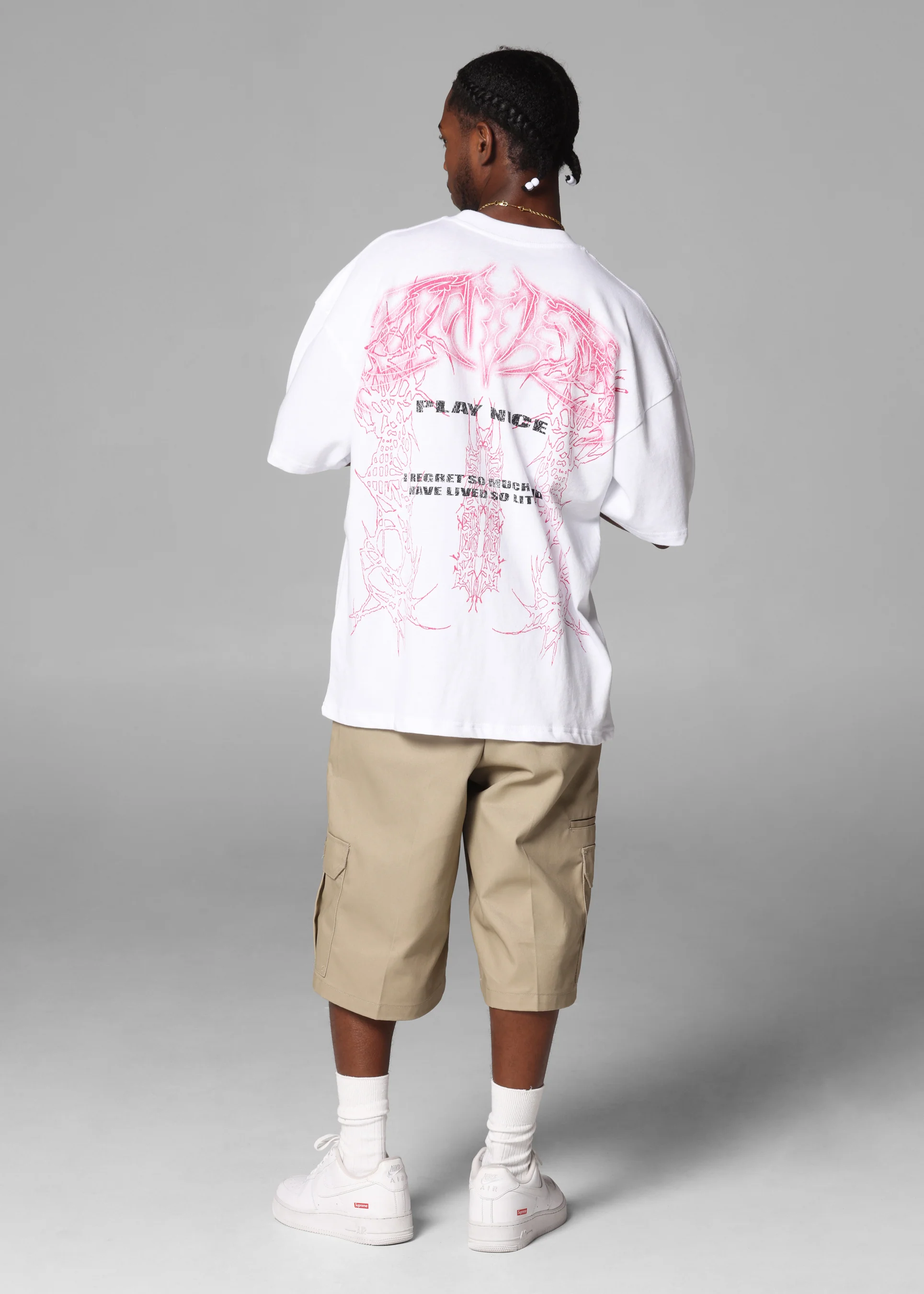 Loiter Dog Pound Vintage T-Shirt White - Image 4