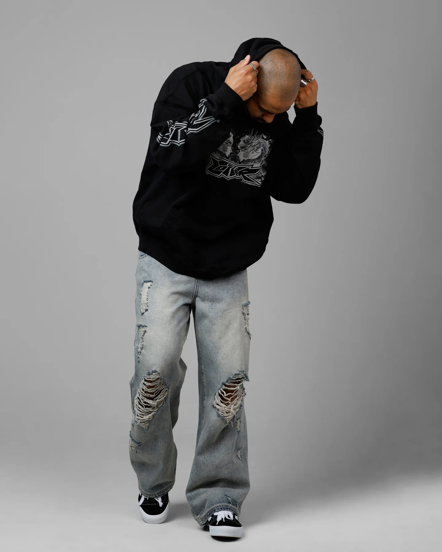 Loiter Draco Born Premium Hoodie Black - Image 3