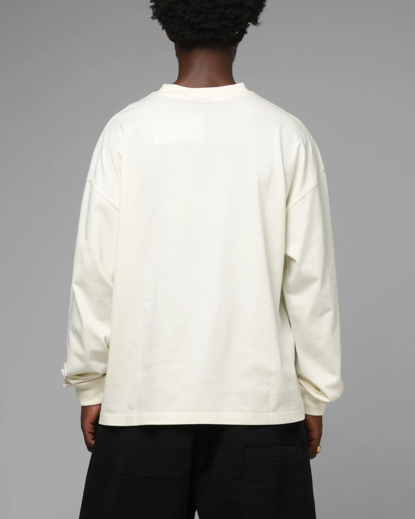 Loiter Drako Airbrish Long Sleeve T-Shirt White - Image 3