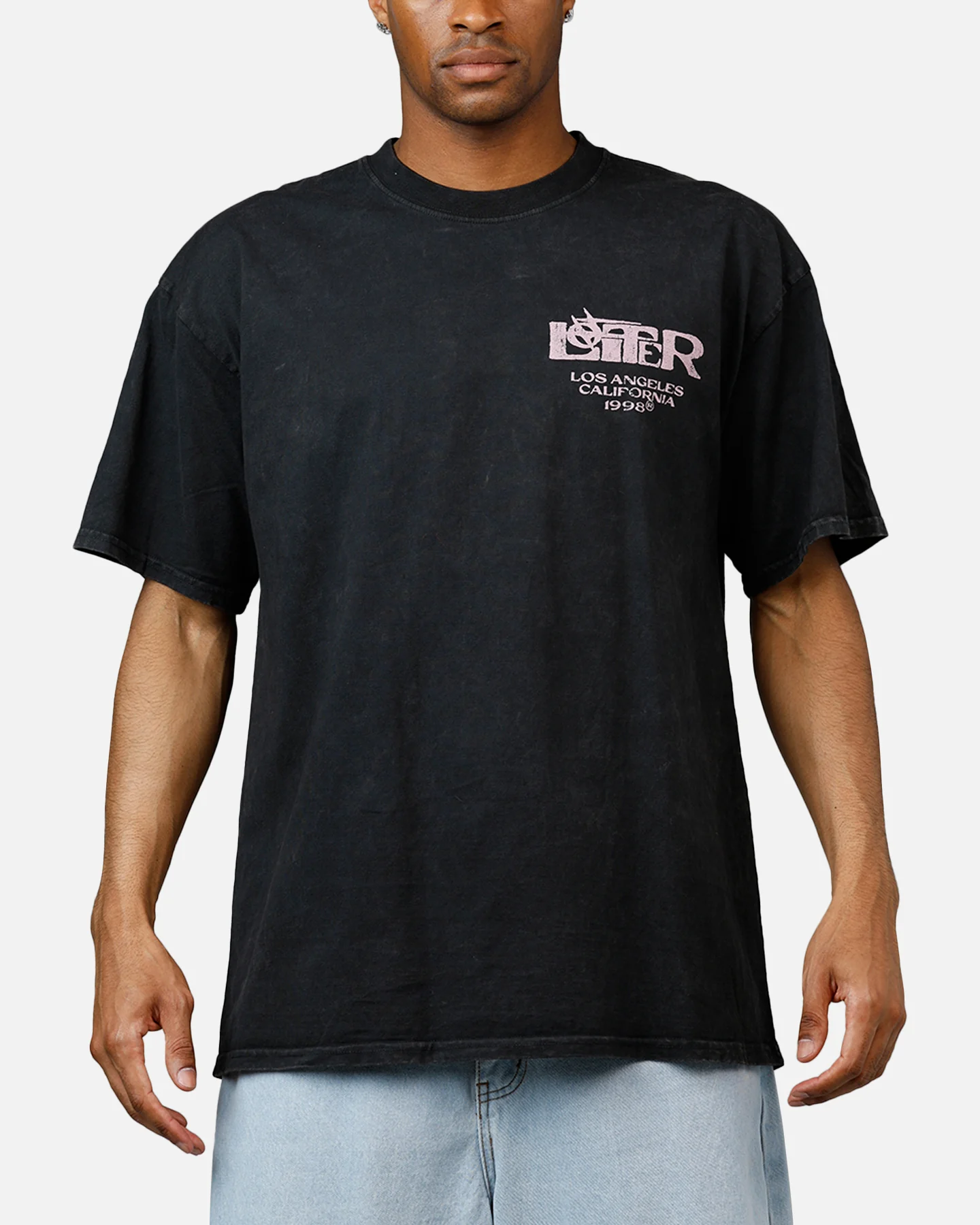 Loiter Dustborn T-Shirt Black Acidwash - Image 2