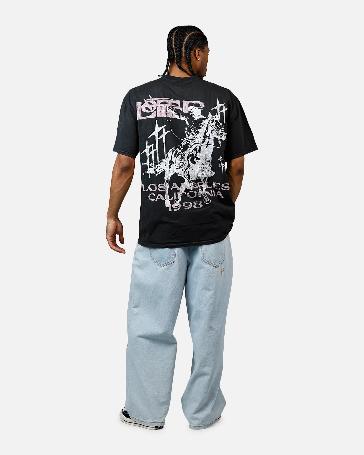 Loiter Dustborn T-Shirt Black Acidwash - Image 6