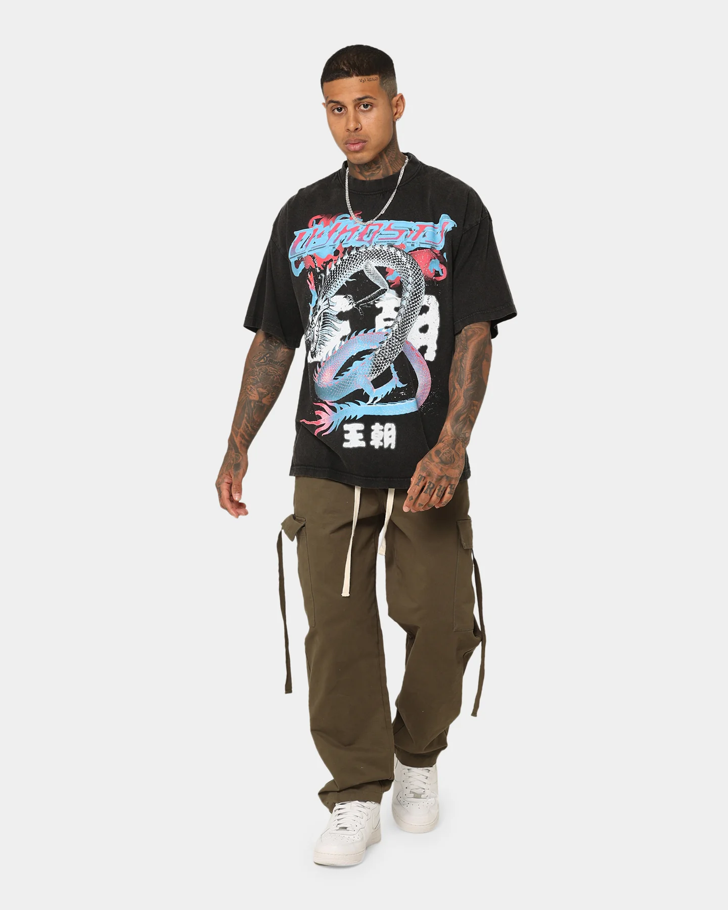 Loiter Dynasty Vintage T-Shirt Vintage Black - Image 2
