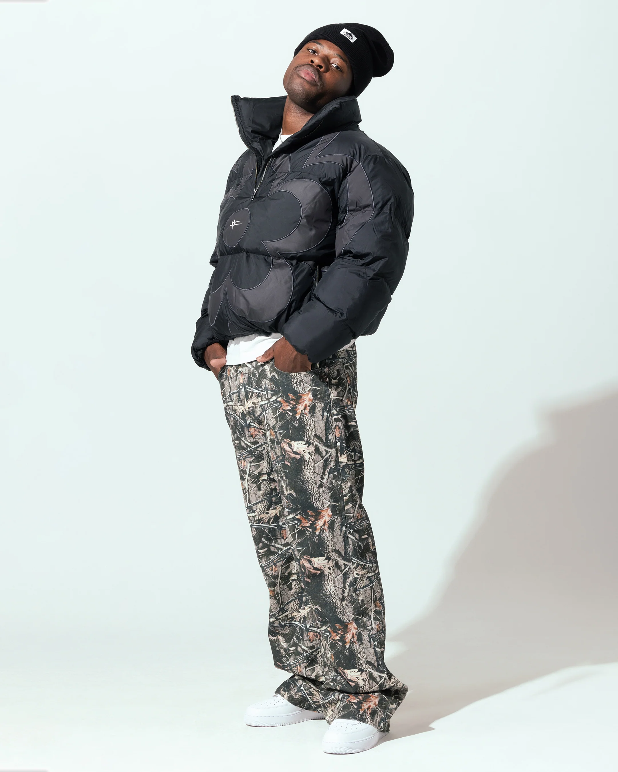 Loiter Eden Puffer Jacket Black - Image 3
