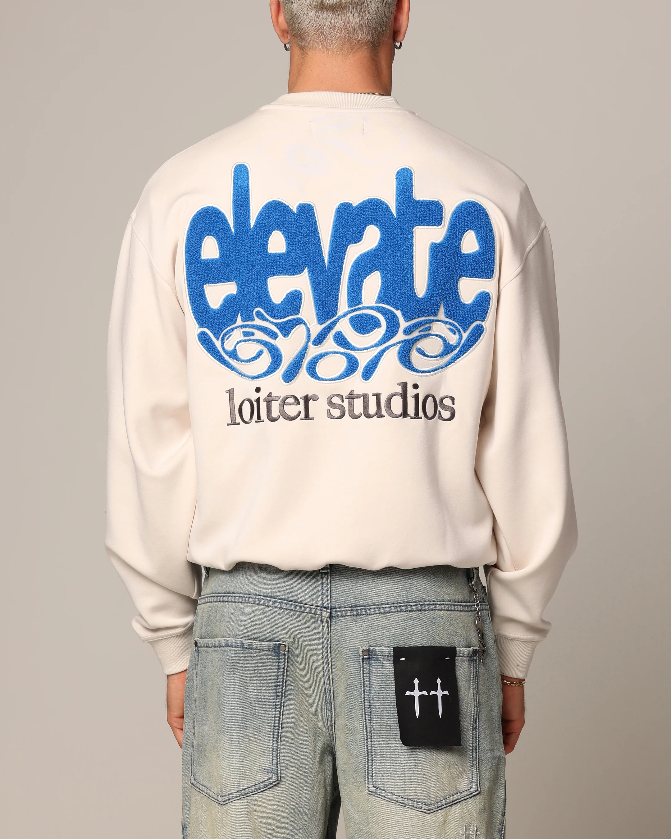 Loiter Elevate Crewneck Off White - Image 3