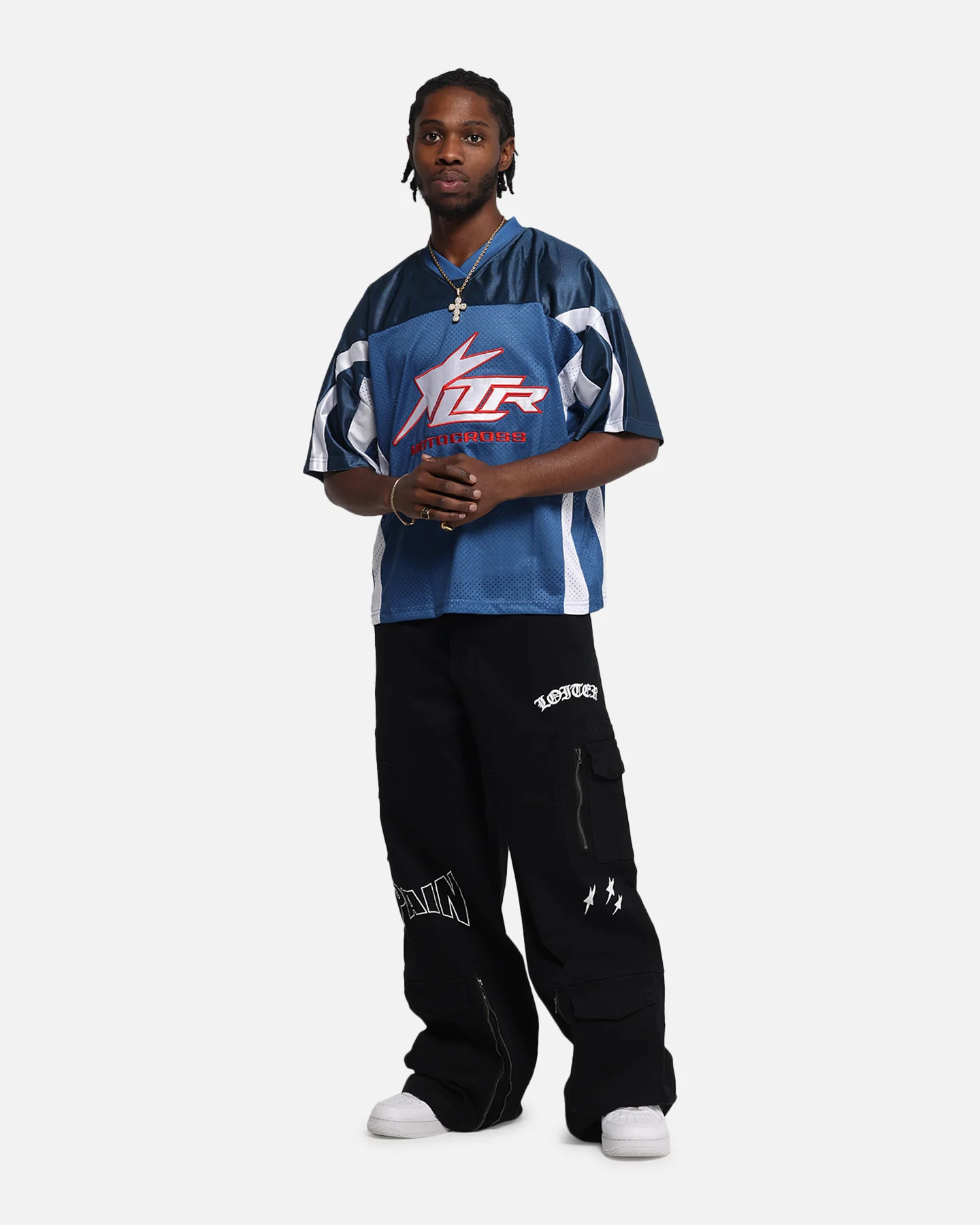 Loiter End Zone Jersey Navy - Image 3