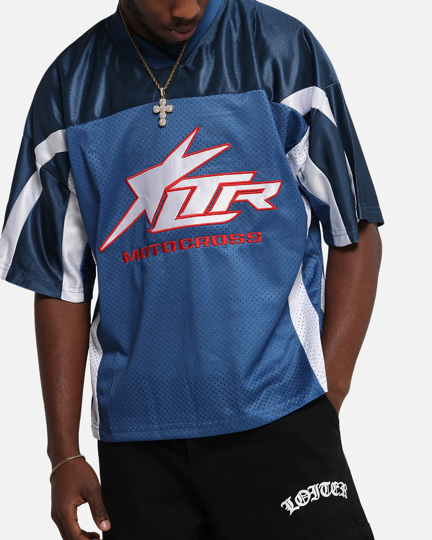 Loiter End Zone Jersey Navy - Image 7