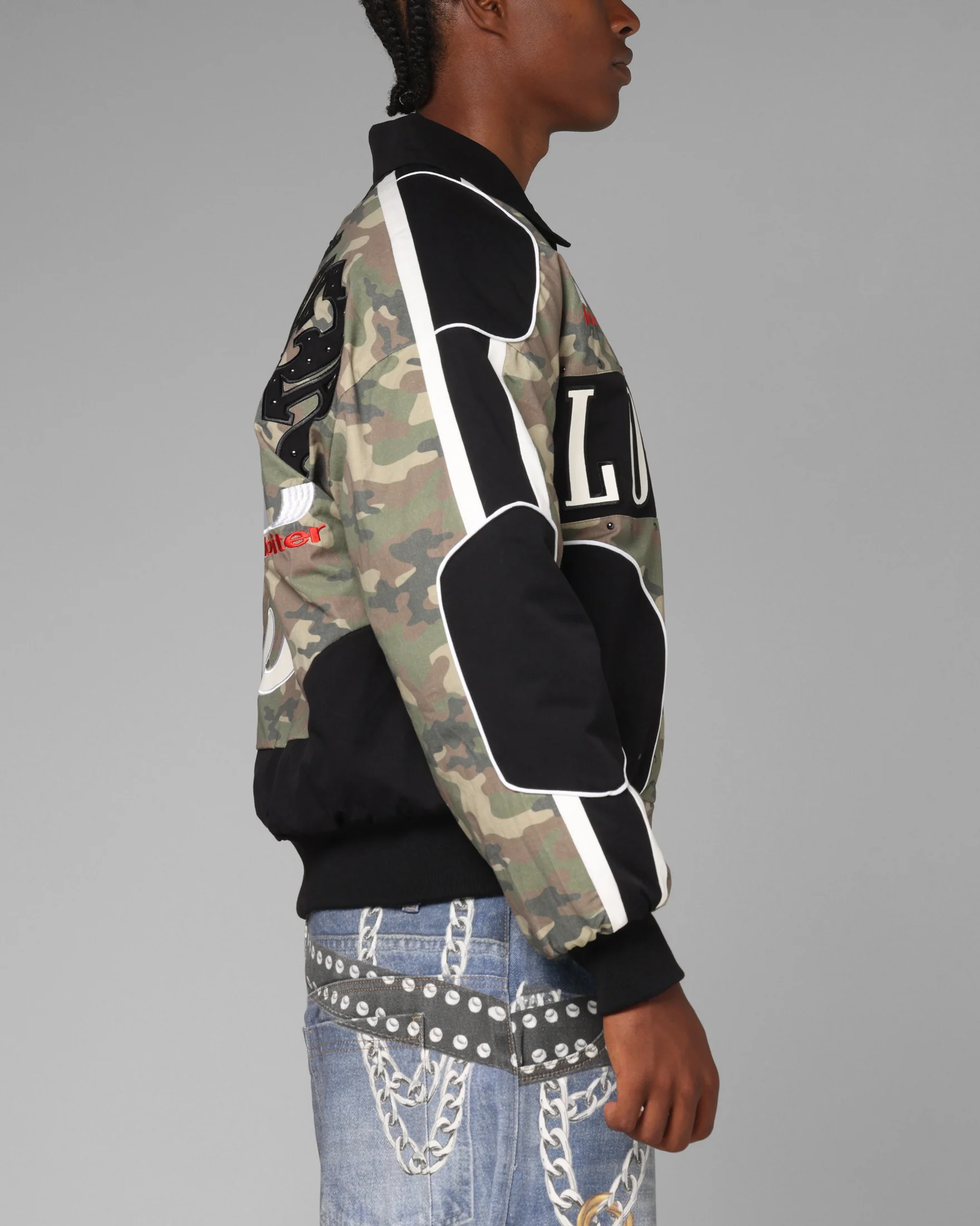 Loiter Enroute Racing Jacket Camo/Black - Image 5