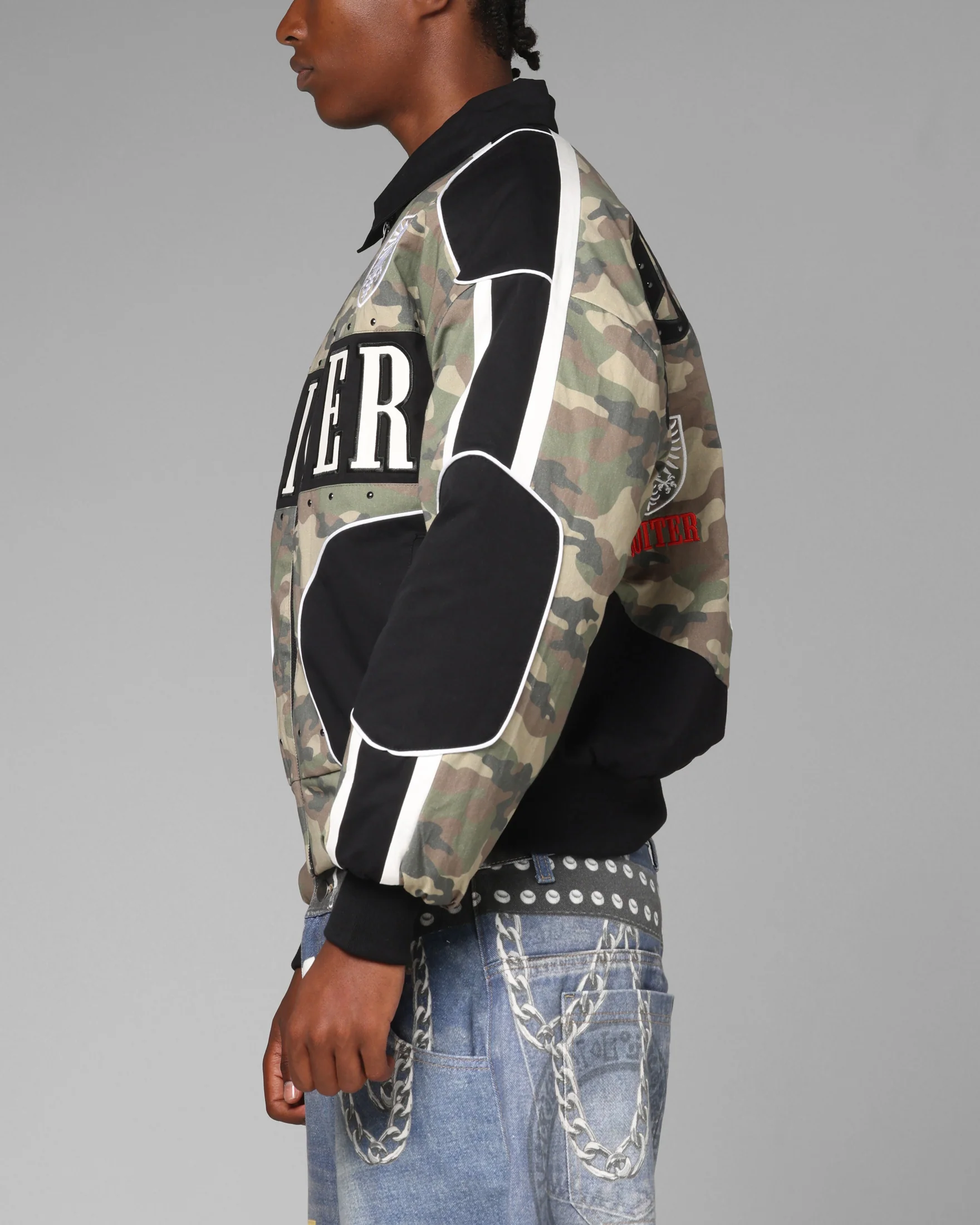 Loiter Enroute Racing Jacket Camo/Black - Image 6