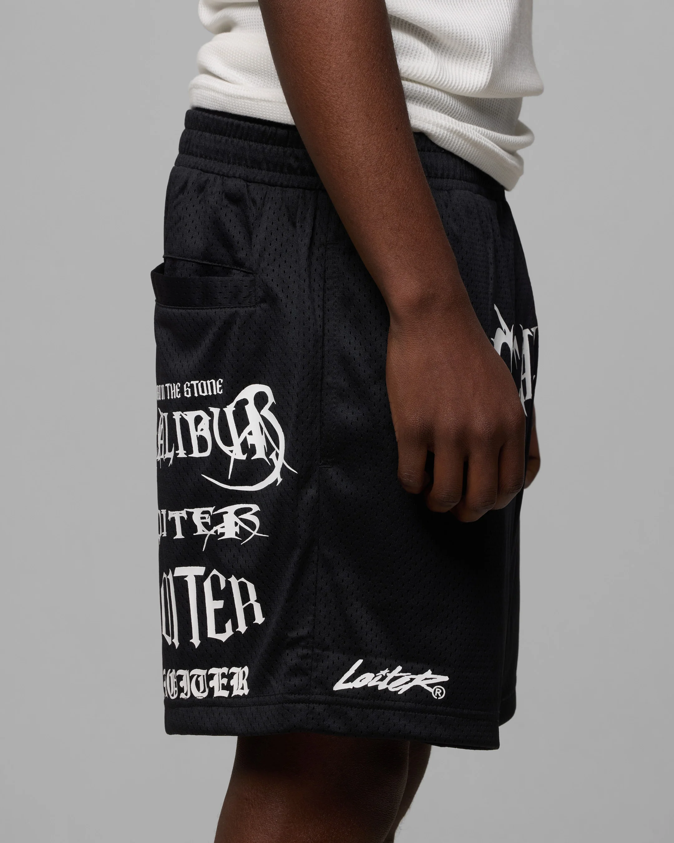 Loiter Excalibur Mesh Shorts Black - Image 4