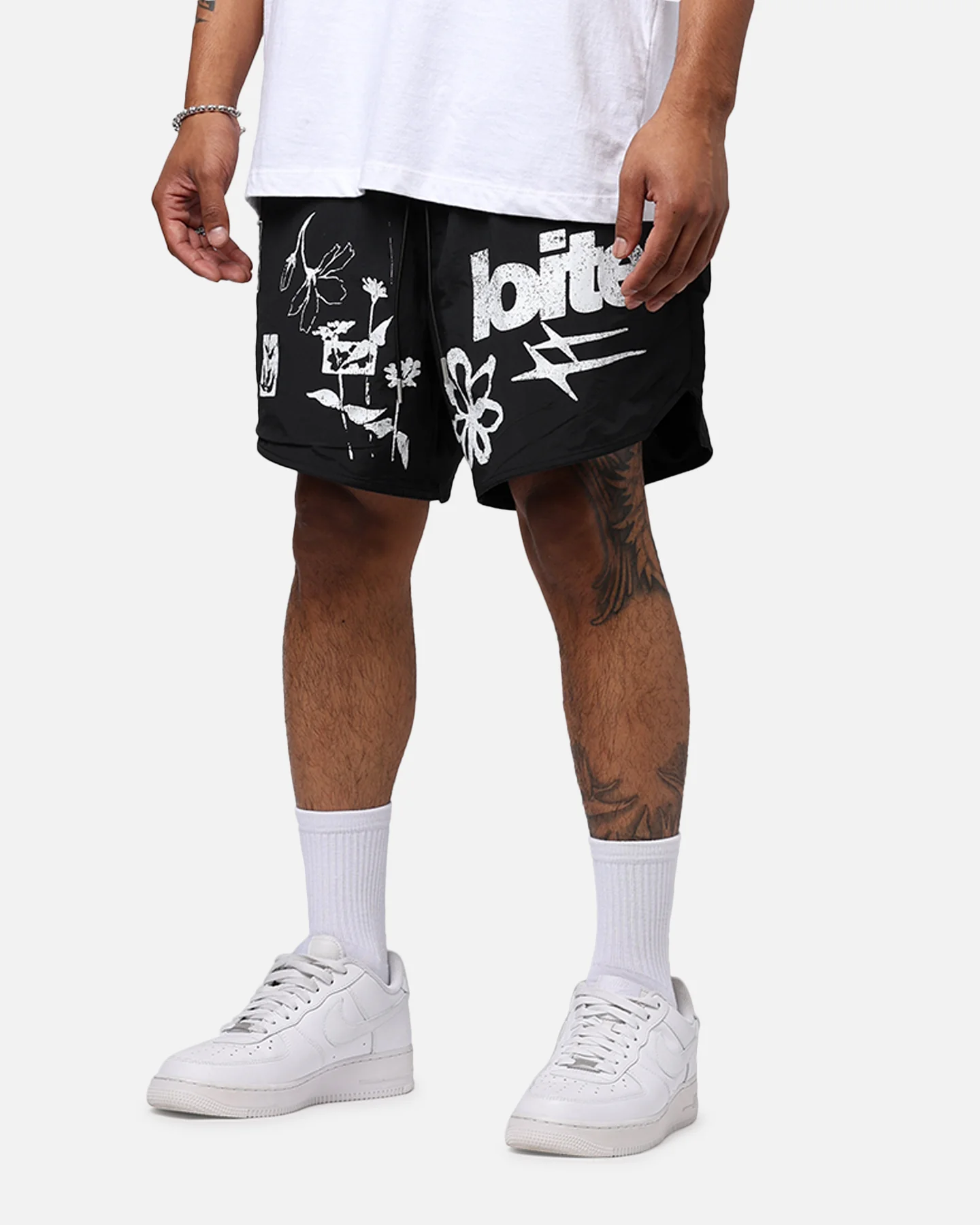 Loiter Flowerbed Walk Shorts Black - Image 3